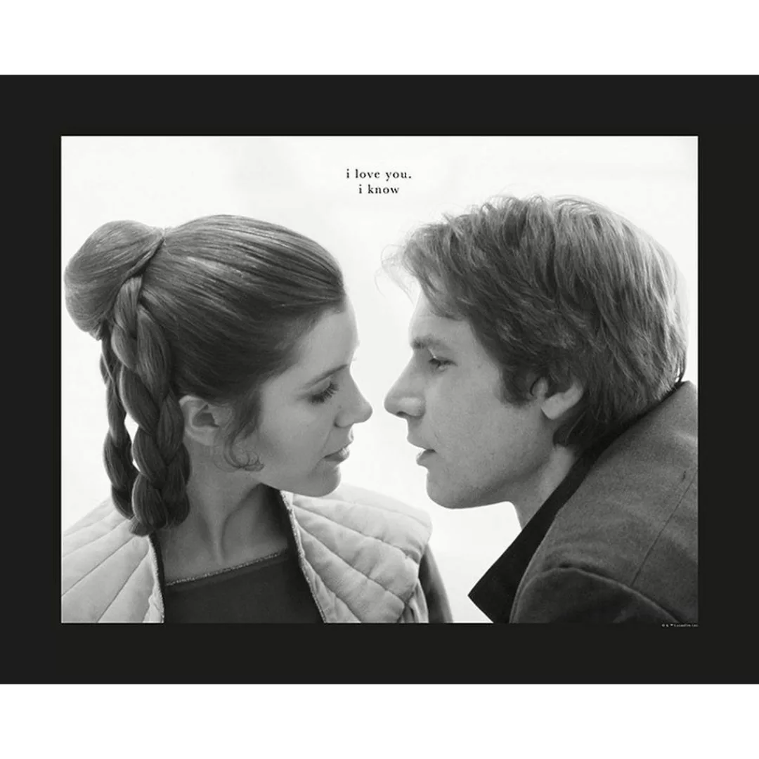 Komar Wandbild Star Wars Classic Leia Han Love Star Wars - Intro B/L: ca. 5 günstig online kaufen