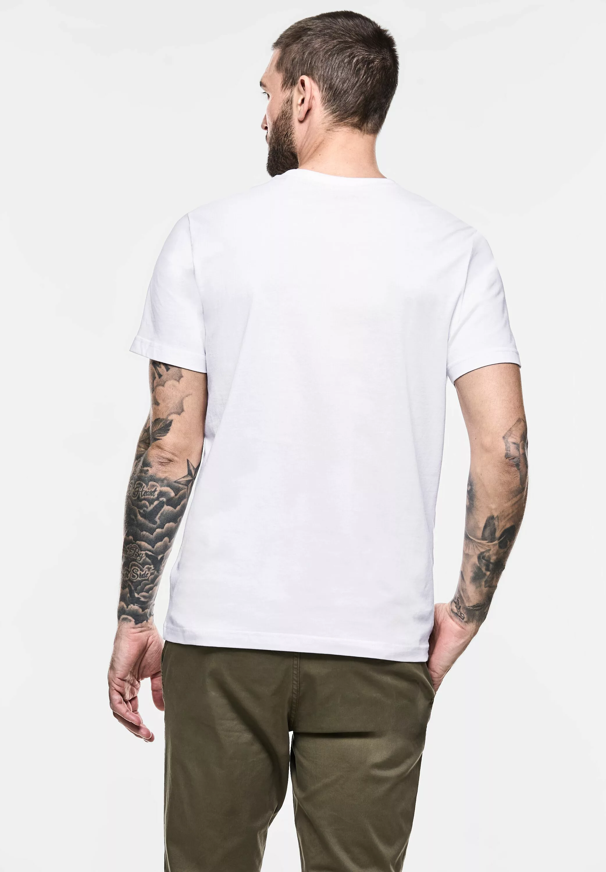 STREET ONE MEN T-Shirt aus reiner Baumwolle günstig online kaufen