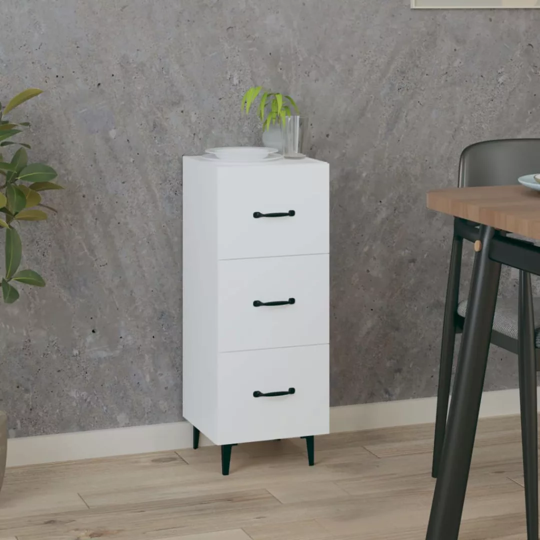 Vidaxl Sideboard Weiß 34,5x34x90 Cm Holzwerkstoff günstig online kaufen