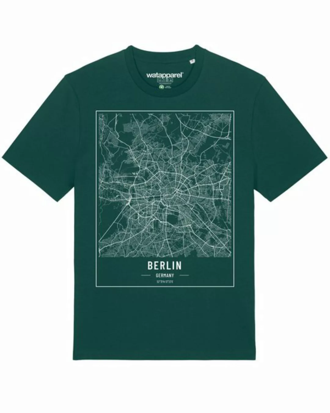 wat? Apparel Print-Shirt City maps Berlin Landkarte (1-tlg) günstig online kaufen