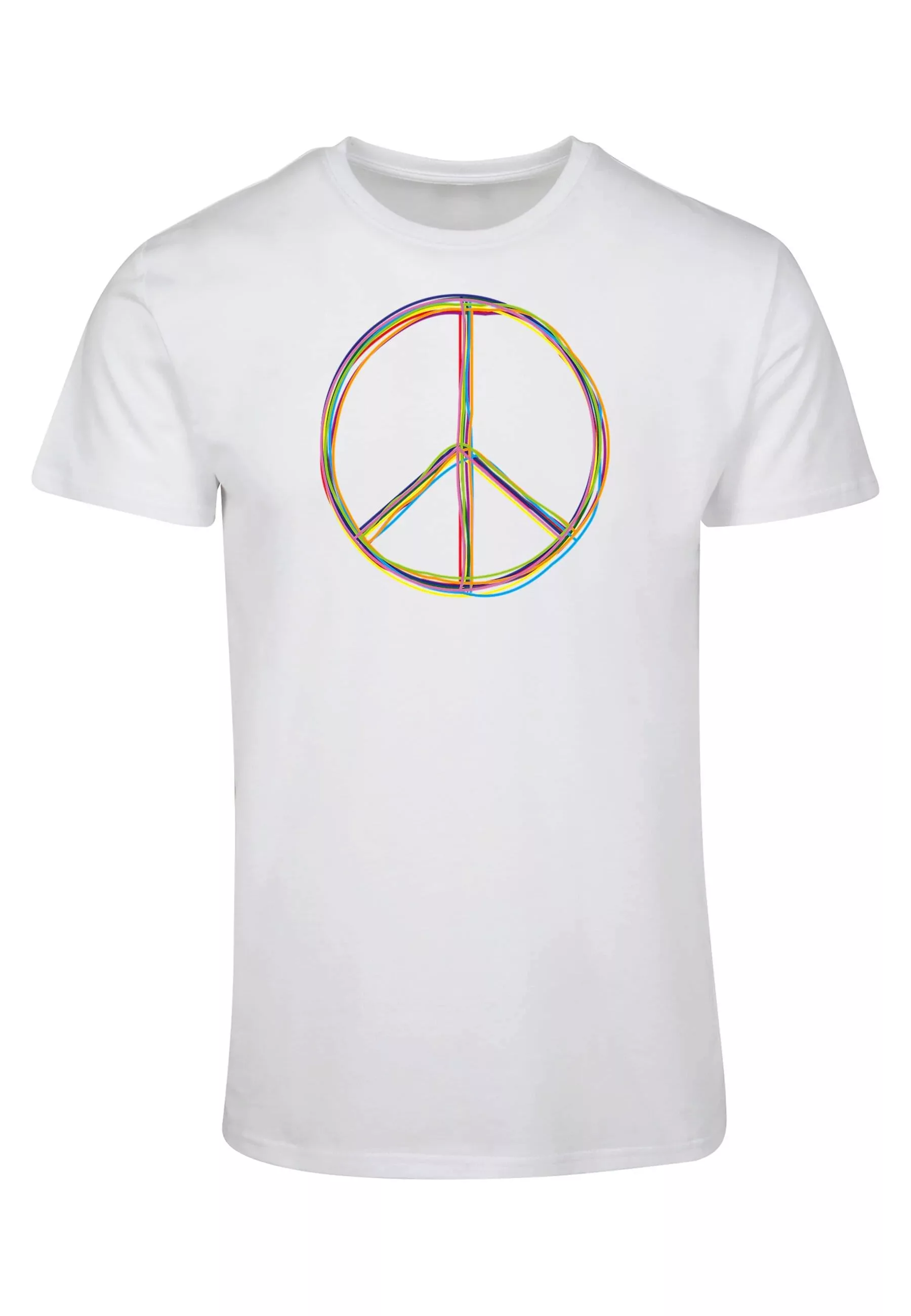 Merchcode T-Shirt "Merchcode Herren Peace Multicolor with Basic T-Shirt" günstig online kaufen