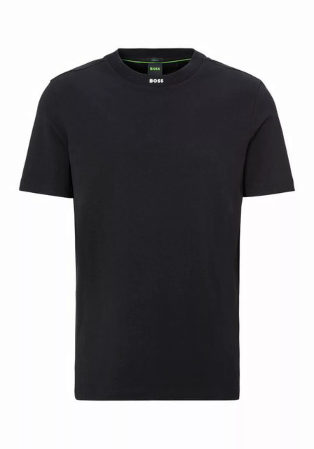 BOSS GREEN T-Shirt Tee Rib mit Logo am Ausschnitt günstig online kaufen