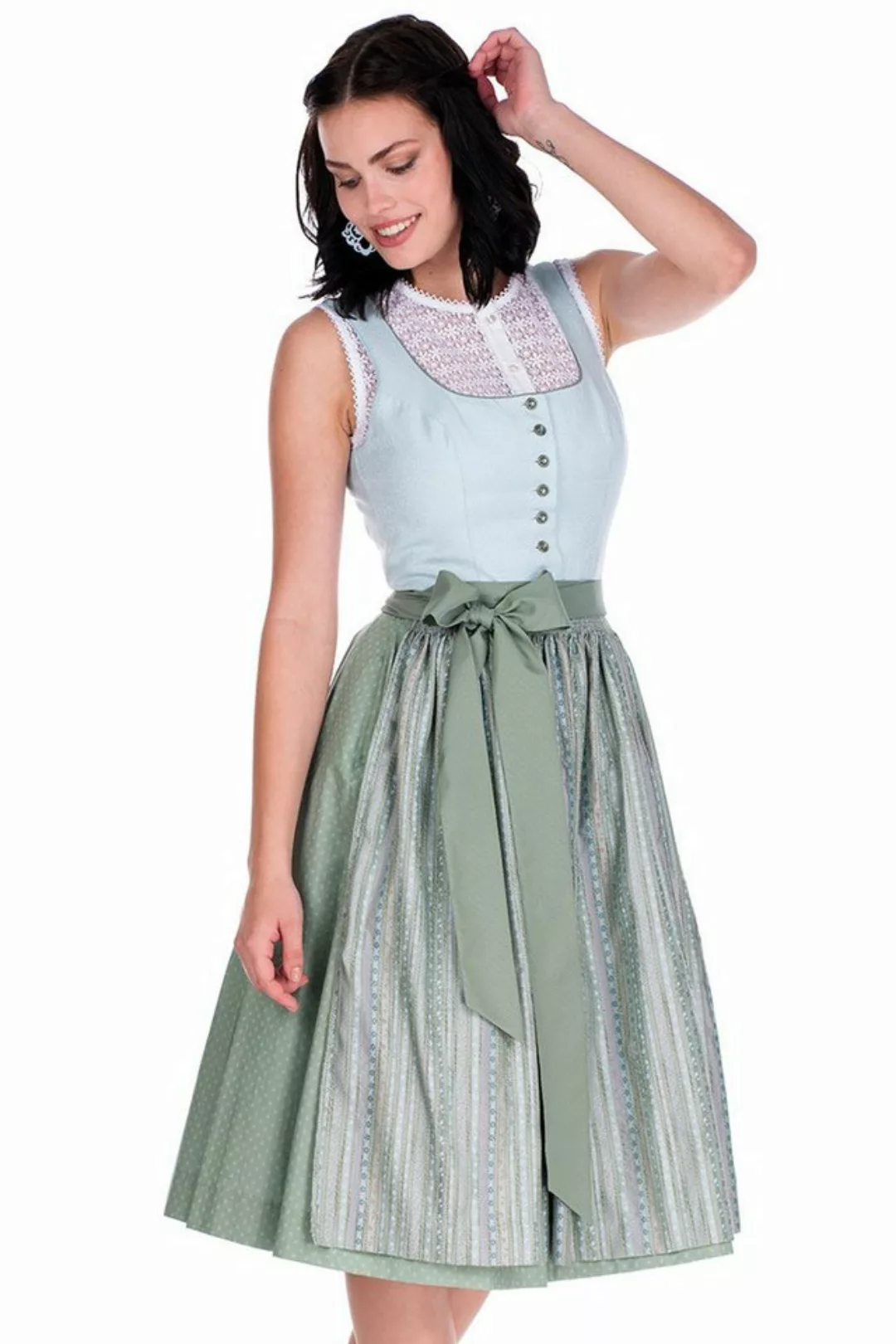 Hammerschmid Dirndl Midi Dirndl 2tlg. - KOFLERSEE - eisblau/schilf günstig online kaufen