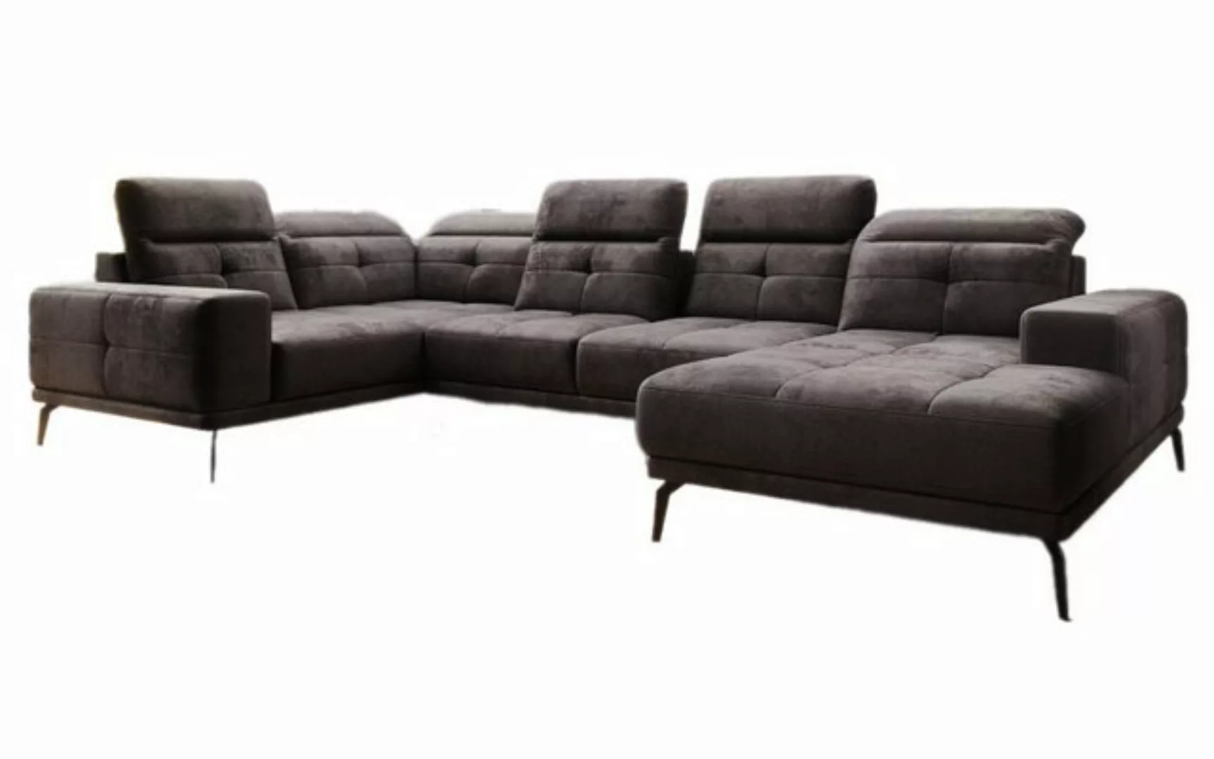 Luxusbetten24 Sofa Designer Sofa Nerio, mit verstellbarer Kopf- und Rückenl günstig online kaufen