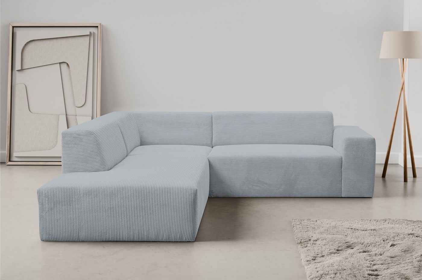 INOSIGN Ecksofa Zeus-M, Curvy Trend Wohnlandschaft mit urbaner Optik günstig online kaufen