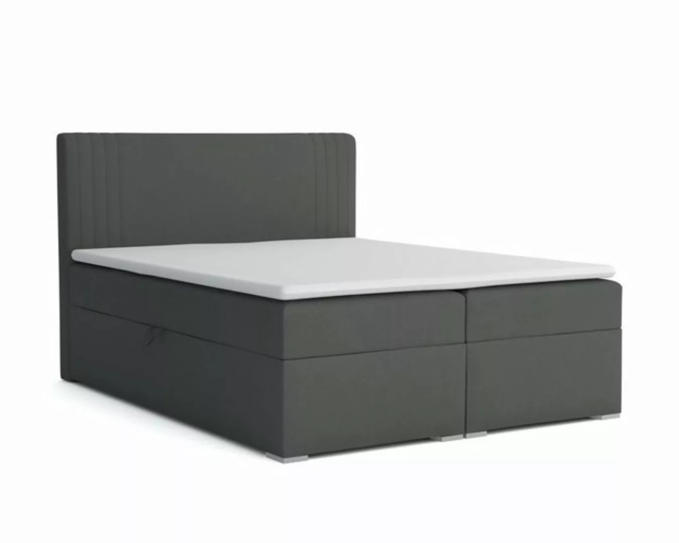 Deine Möbel 24 Boxspringbett KAI Komplettbett Polsterbett inkl. Bonellfeder günstig online kaufen