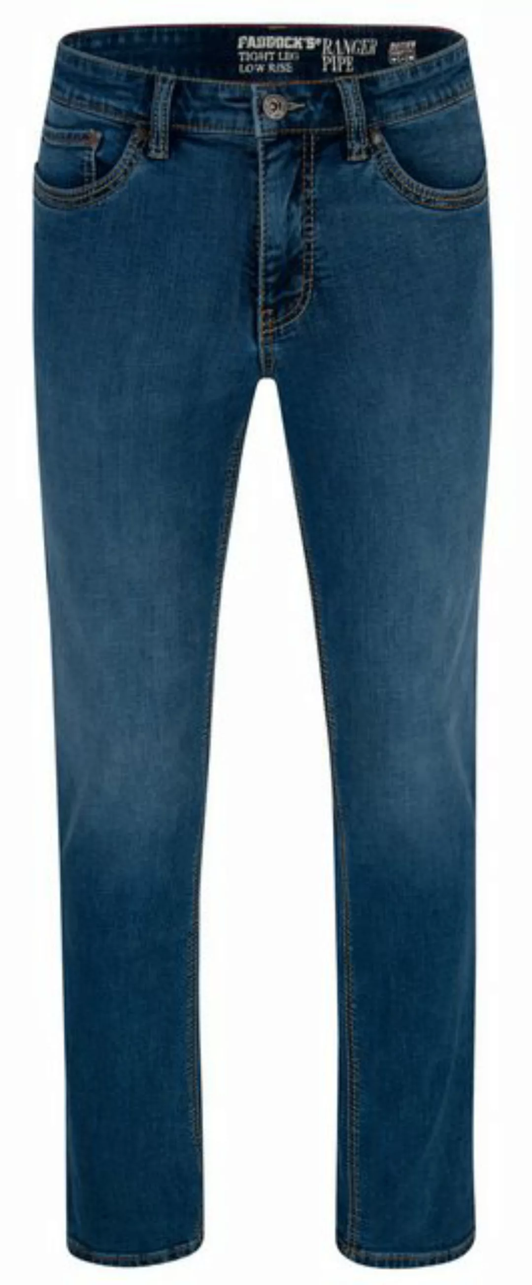 Paddock's 5-Pocket-Jeans PADDOCKS RANGER PIPE Saddle Stitch medium blue 801 günstig online kaufen