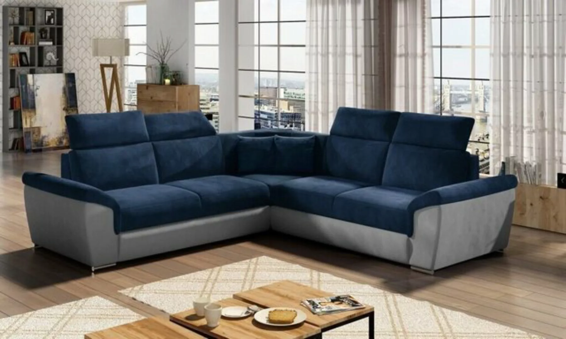 JVmoebel Ecksofa Ecksofa L-Form Wohnlandschaft Designer Sofa Couch Polster, günstig online kaufen