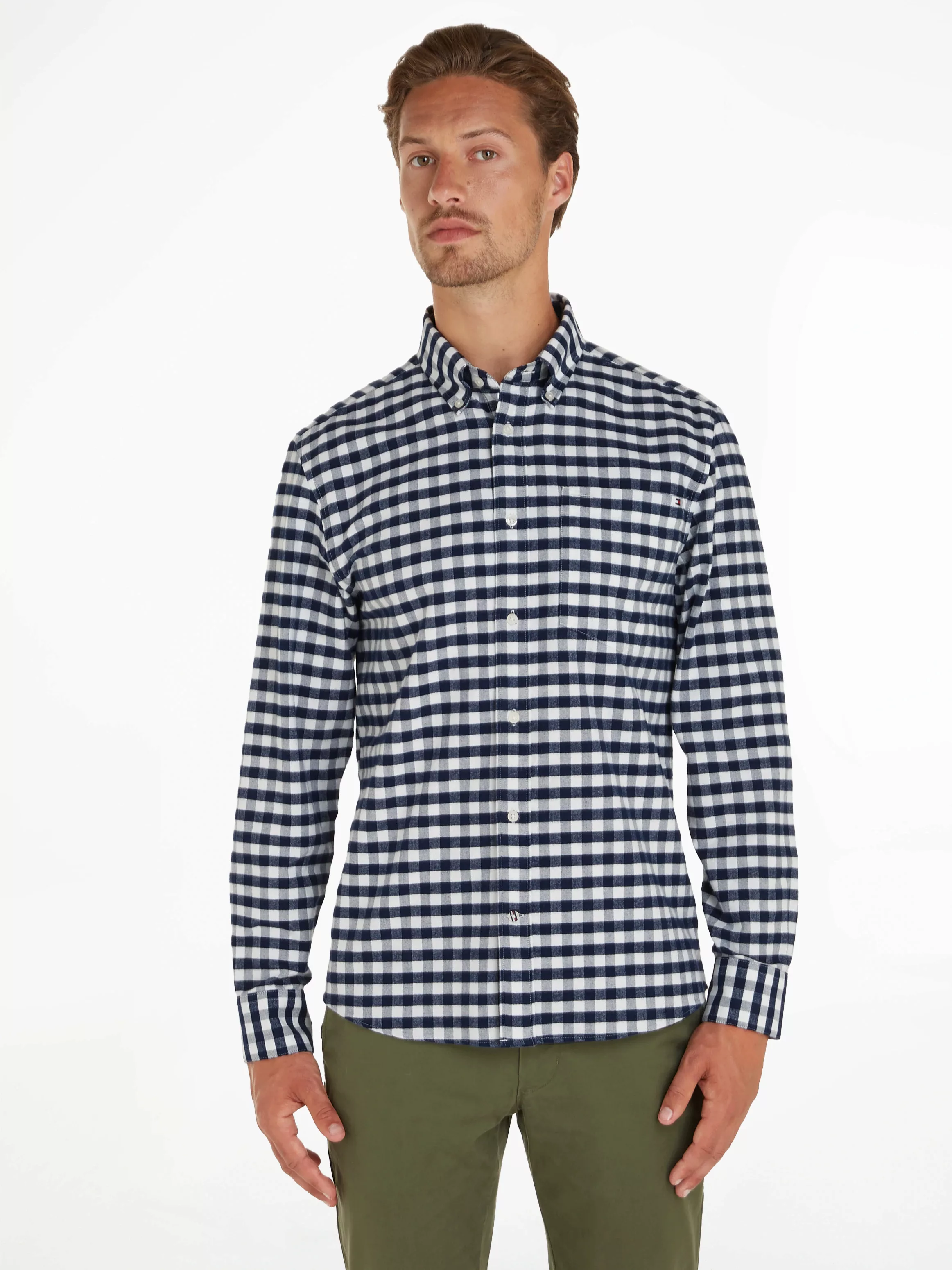 Tommy Hilfiger Karohemd OXFORD BRUSHED GINGHAM RF SHIRT günstig online kaufen