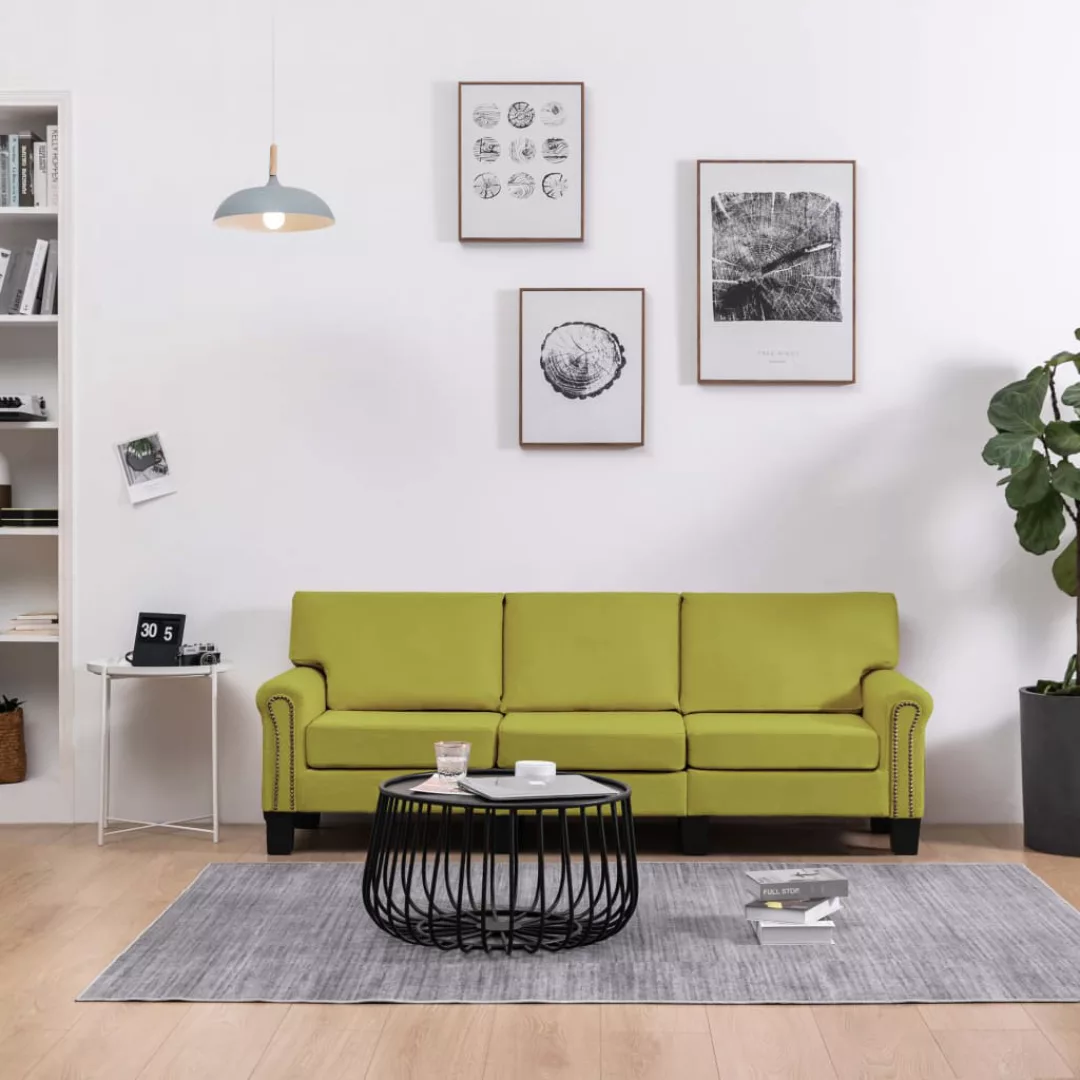 3-sitzer-sofa Grün Stoff günstig online kaufen