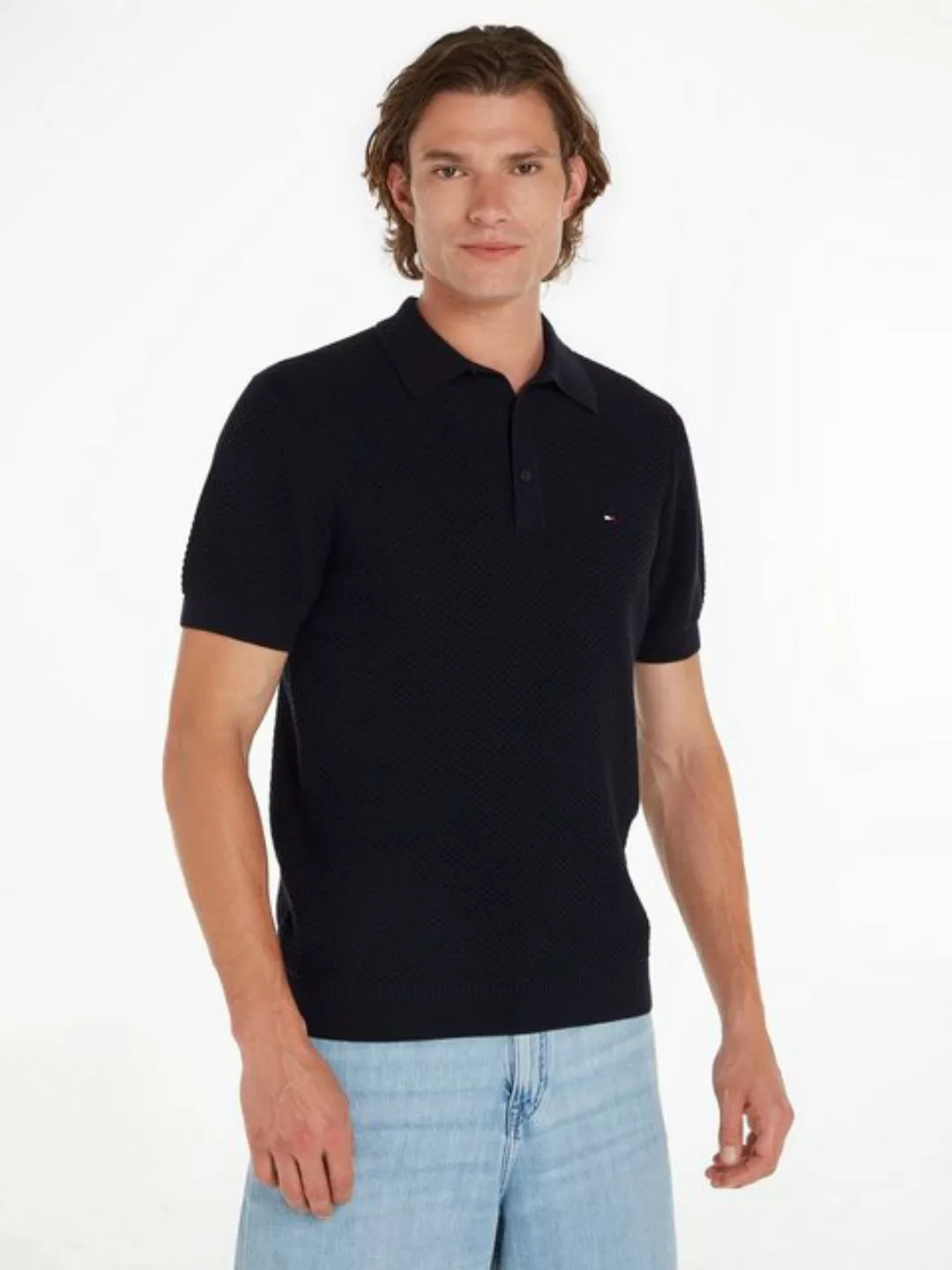 Tommy Hilfiger Poloshirt OVAL STRUCTURE S/S POLO günstig online kaufen