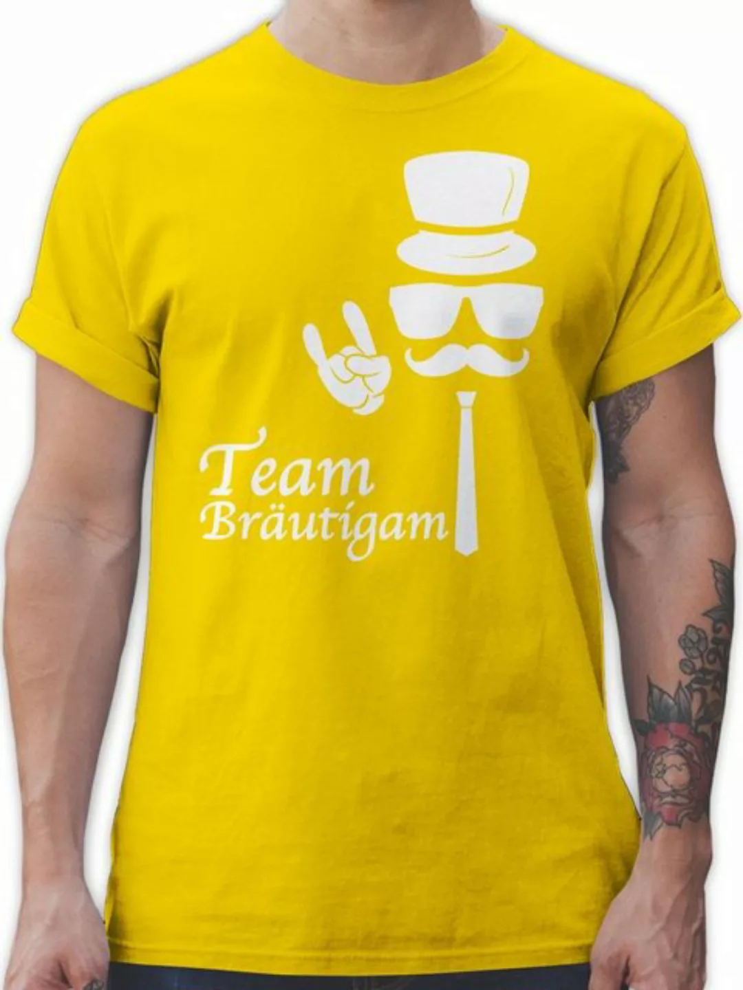 Shirtracer T-Shirt Team Bräutigam Hipster JGA Männer günstig online kaufen