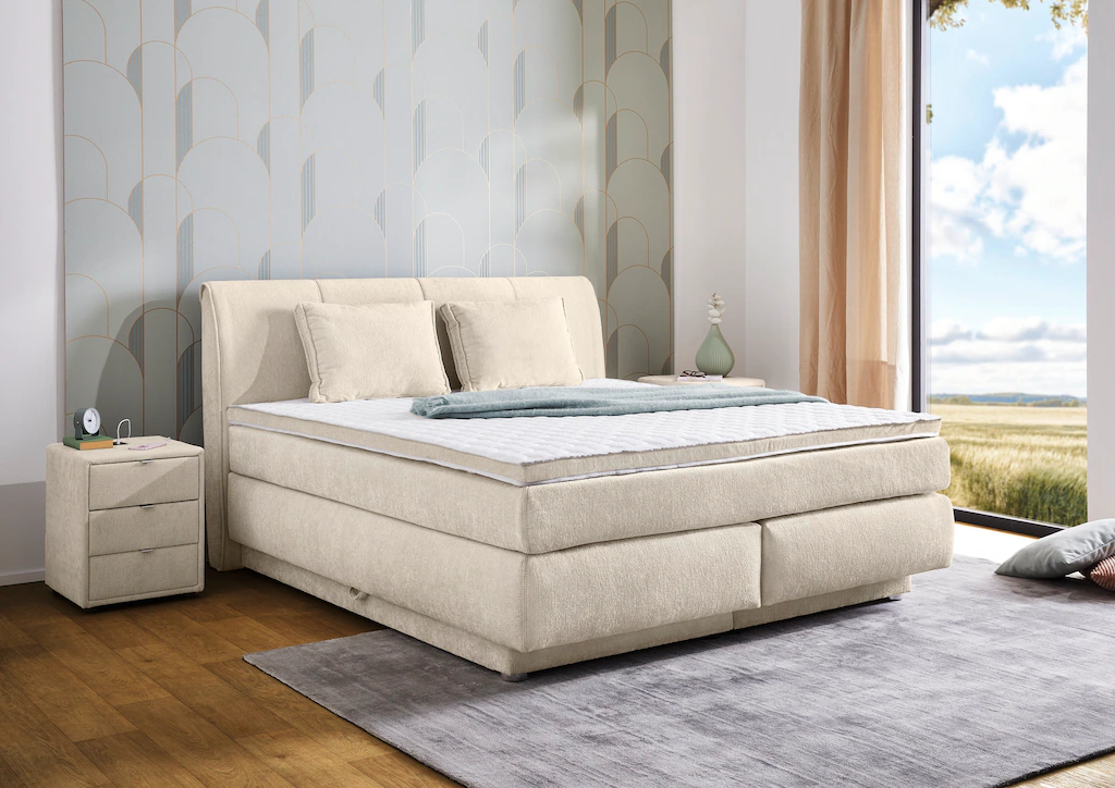 Jockenhöfer Gruppe Boxspringbett "Caren, Breite 180cm, mit großem Bettkaste günstig online kaufen