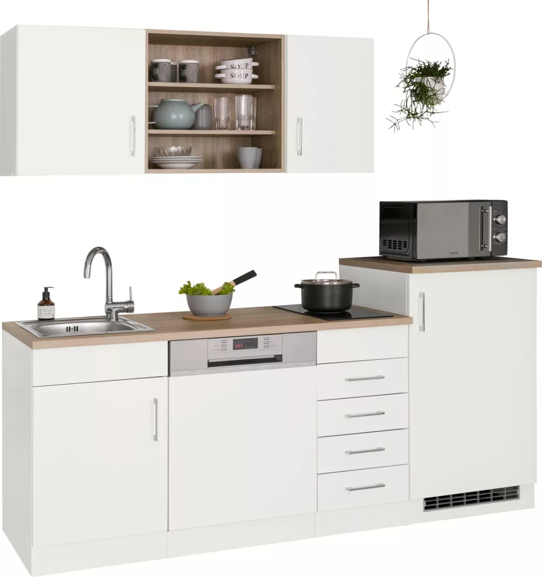 KOCHSTATION Küche »KS-Mali«, Breite 210 cm, mit E-Geräten günstig online kaufen