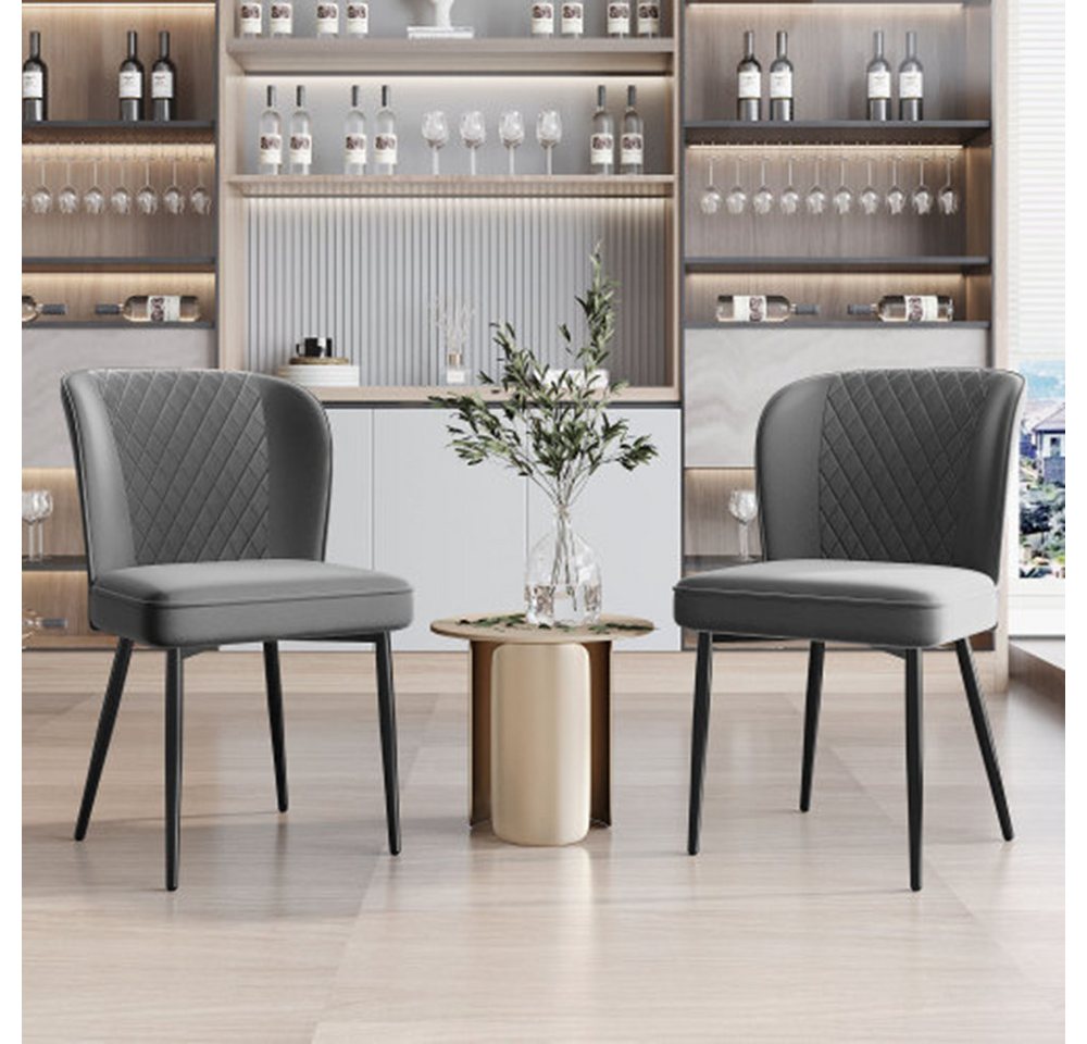 XDeer Polsterbett Esszimmerstuhl (2 St),Polsterstuhl Design Stuhl mit Rücke günstig online kaufen