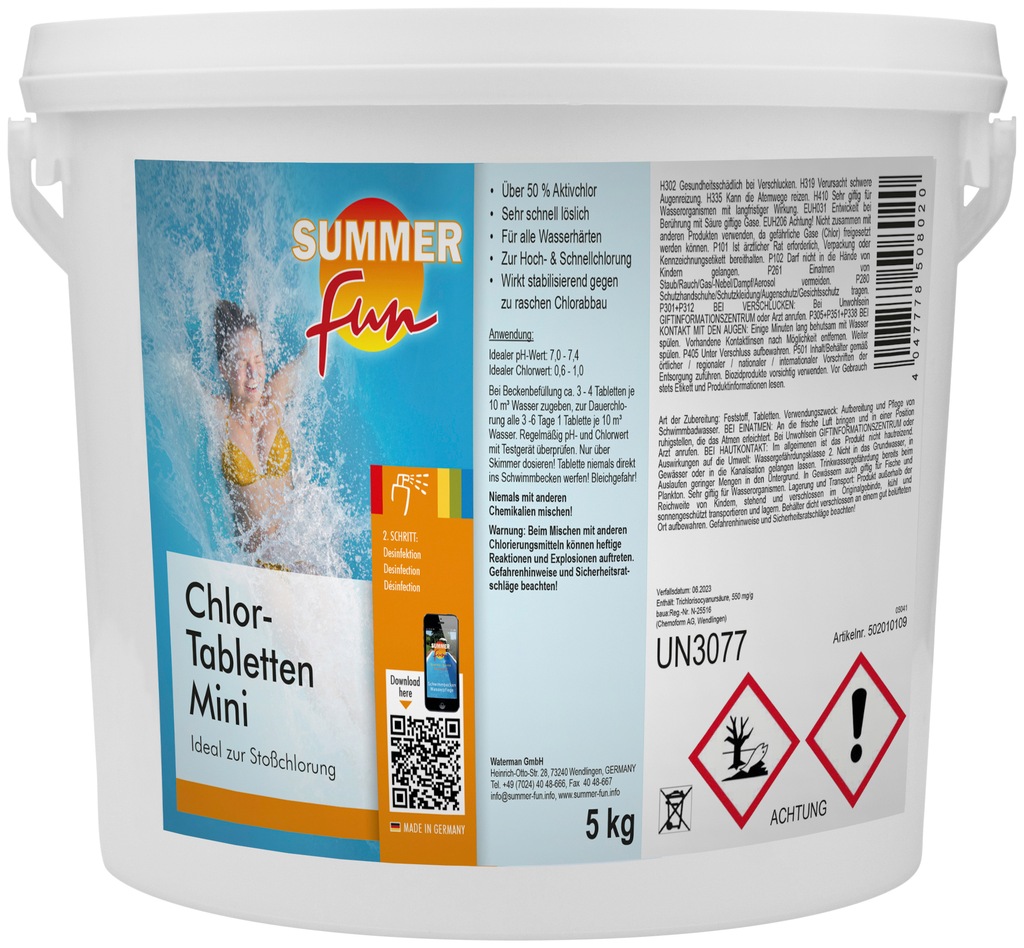 SUMMER FUN Chlortabletten "Chlor-Mini-Tabletten", 5 kg günstig online kaufen