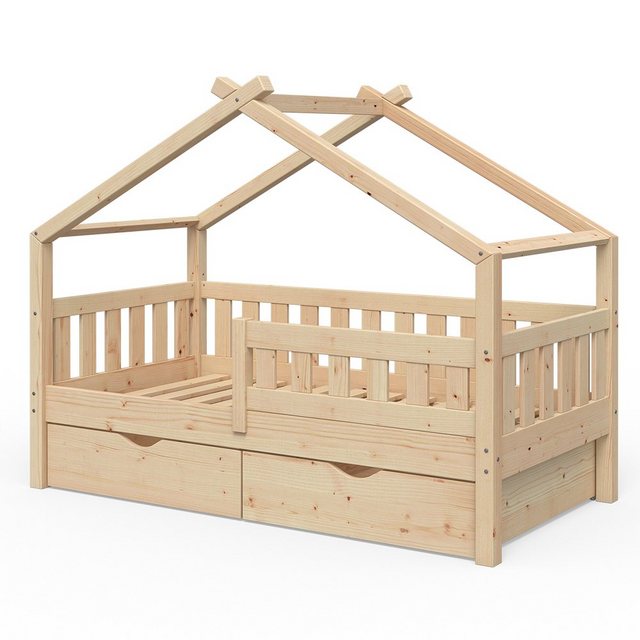 VitaliSpa Design Kinderbett 160 x 80 cm Natur mit Schubladenset und Lattenr günstig online kaufen