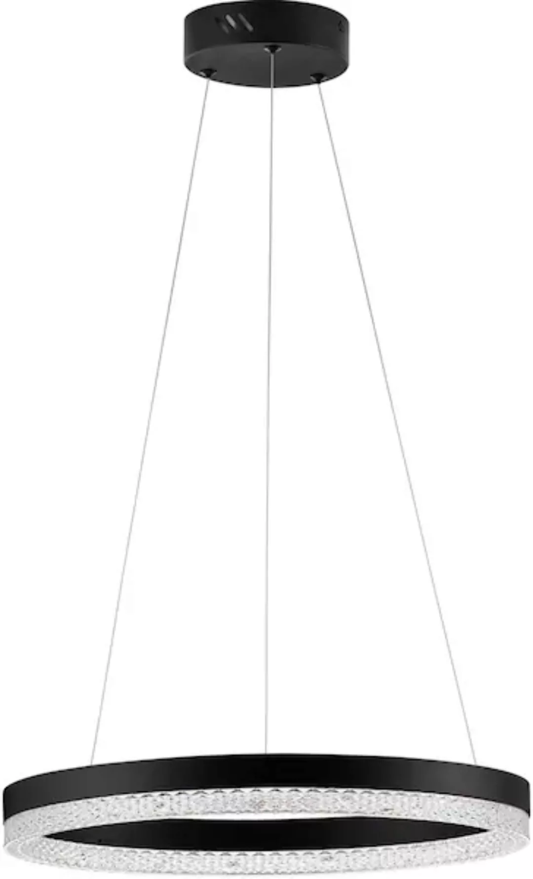 LED Pendelleuchte Adria in Messing und Transparent 23W 2521lm günstig online kaufen