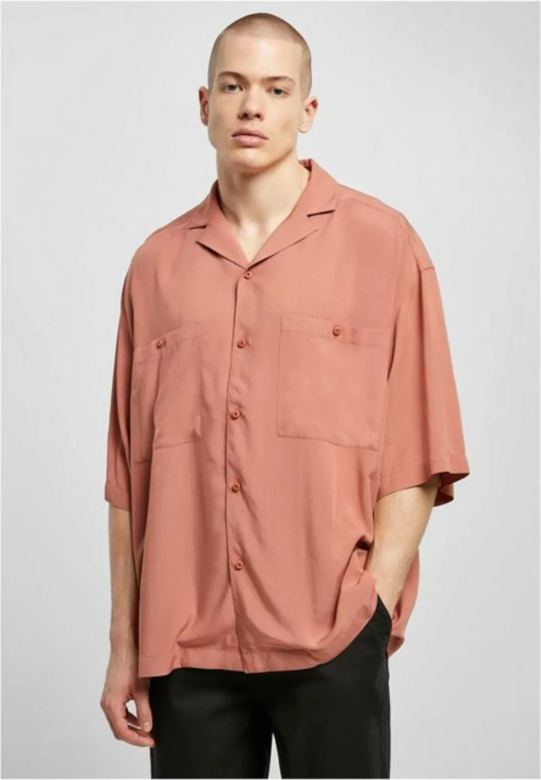 URBAN CLASSICS Langarmhemd Urban Classics Herren Oversized Resort Shirt (1- günstig online kaufen