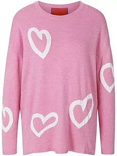 Rundhals-Pullover LIEBLINGSSTÜCK pink günstig online kaufen
