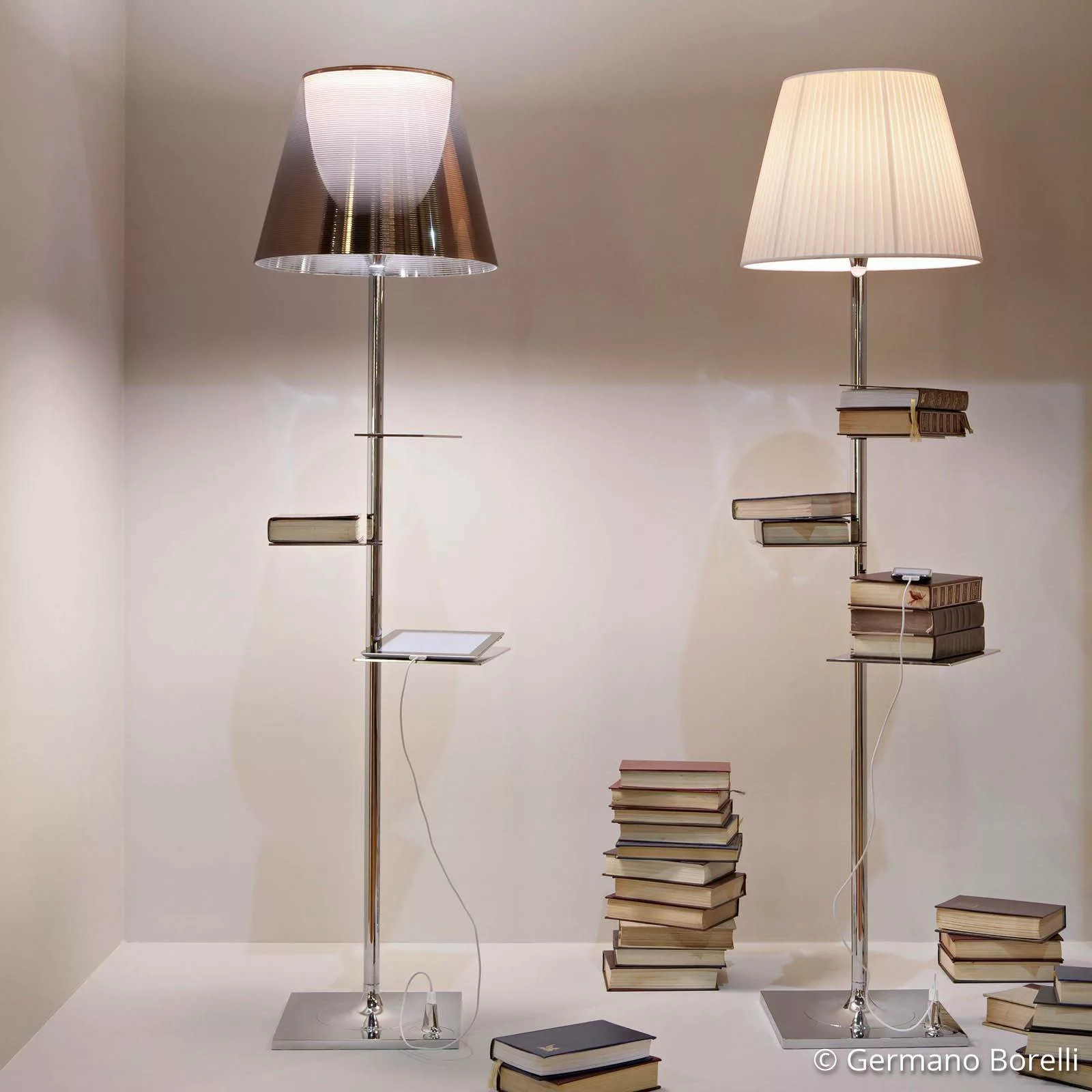 FLOS Bibliotheque Nationale Stehlampe PVC-Gewebe günstig online kaufen
