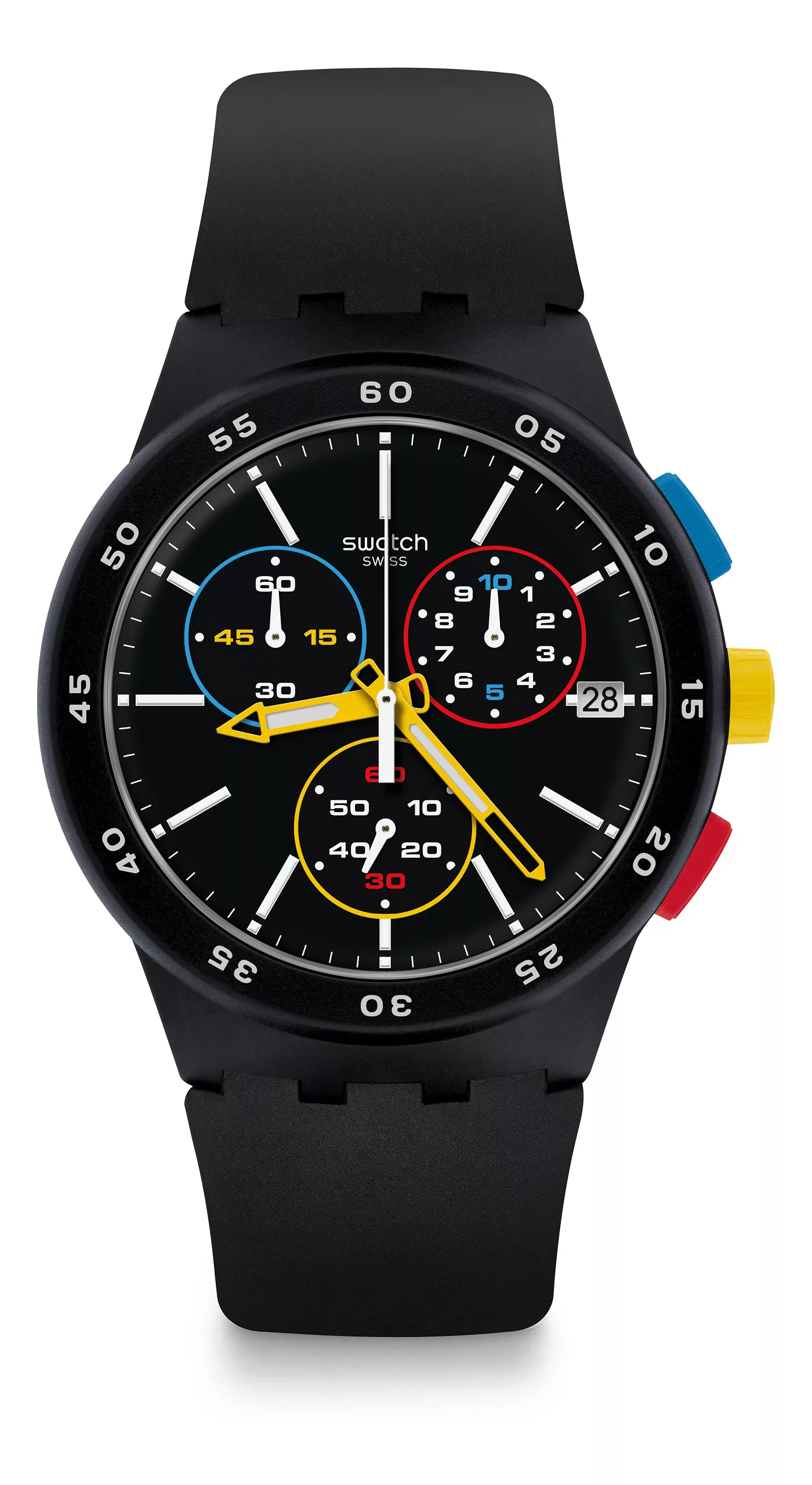 Swatch BLACK-ONE SUSB416 Herrenchronograph günstig online kaufen