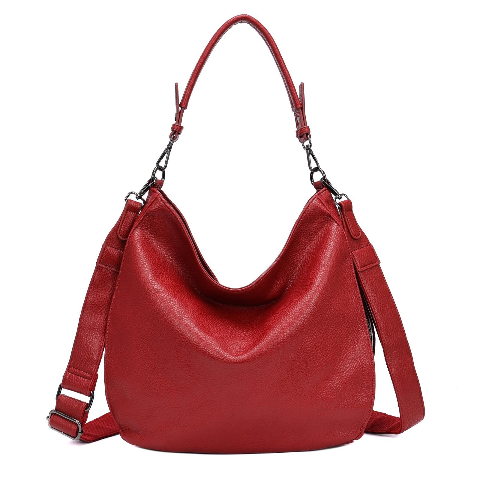 ITALYSHOP24 Schultertasche DAMEN TASCHE SHOPPER Hobo günstig online kaufen