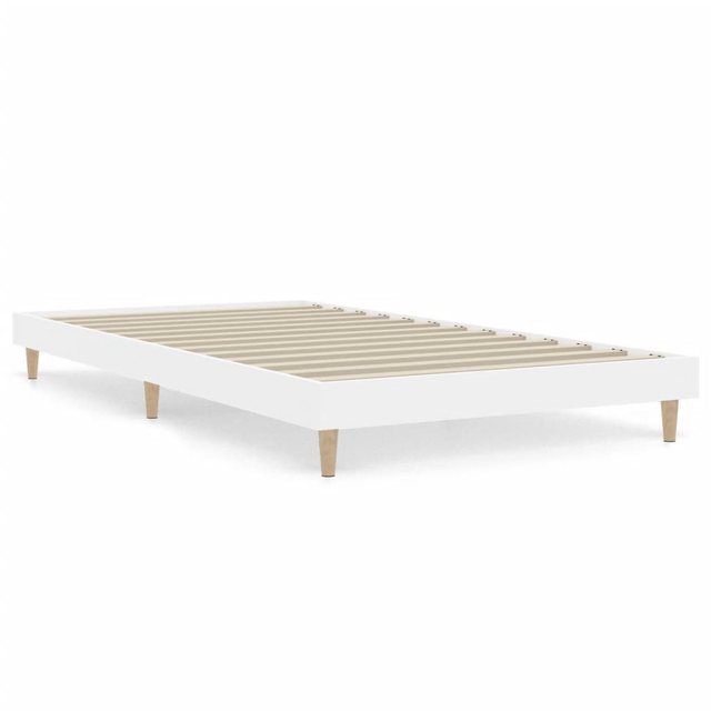 vidaXL Bett, Bettgestell Weiß 90x200 cm Holzwerkstoff günstig online kaufen