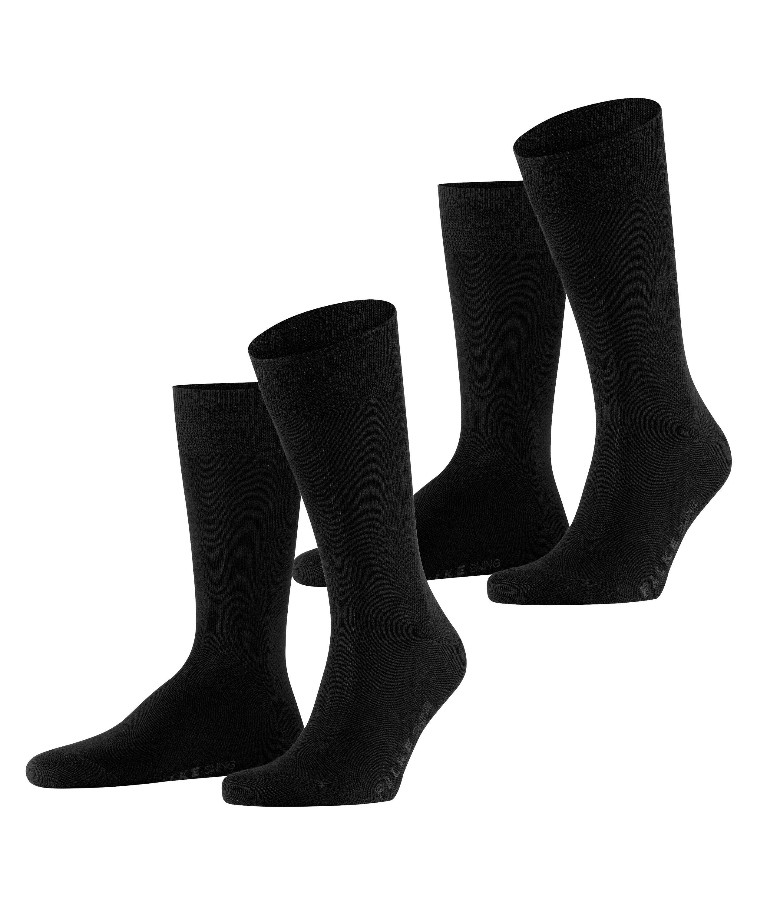 Falke 2-er Set Socken Swing Schwarz günstig online kaufen
