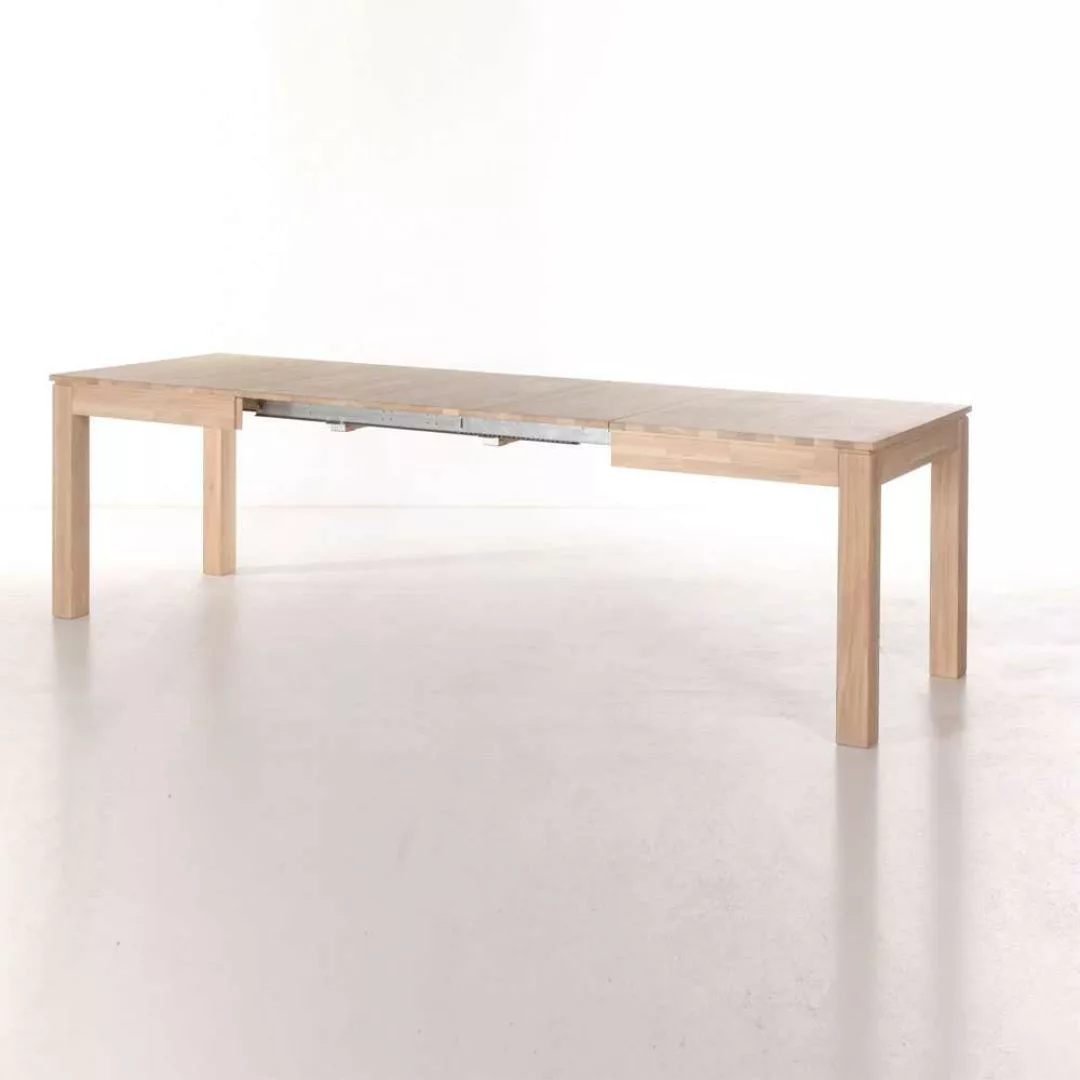Tisch aus Eiche Massivholz mit Kulissenauszug günstig online kaufen