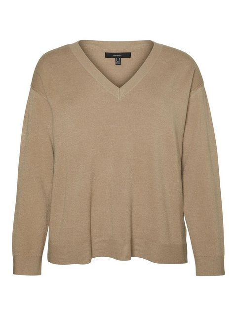 Vero Moda Curve Strickpullover VMCGOLD (1-tlg) Plain/ohne Details günstig online kaufen