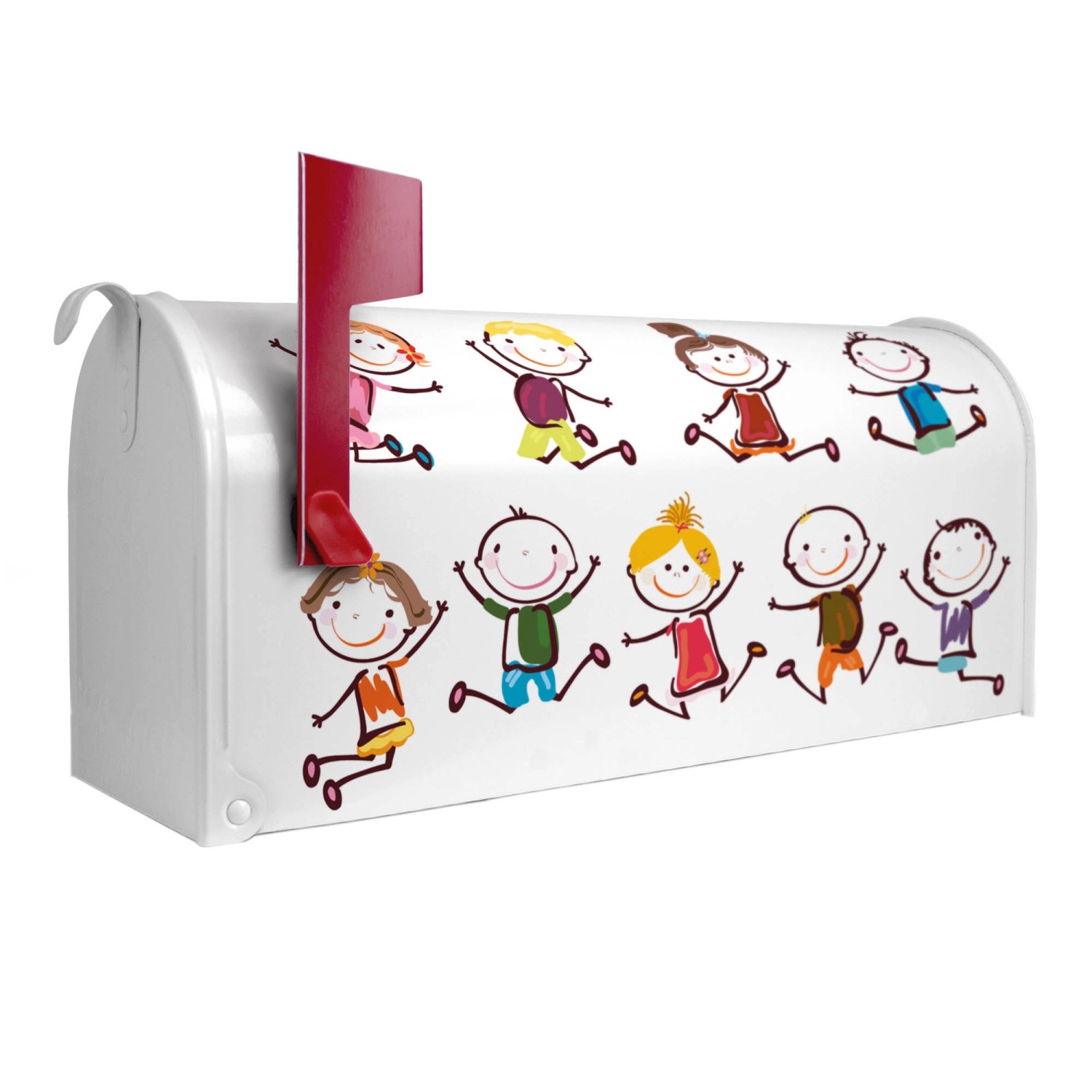 Banjado Amerikanischer Briefkasten Weiß 48x22x16cm US Mailbox Letterbox Pos günstig online kaufen