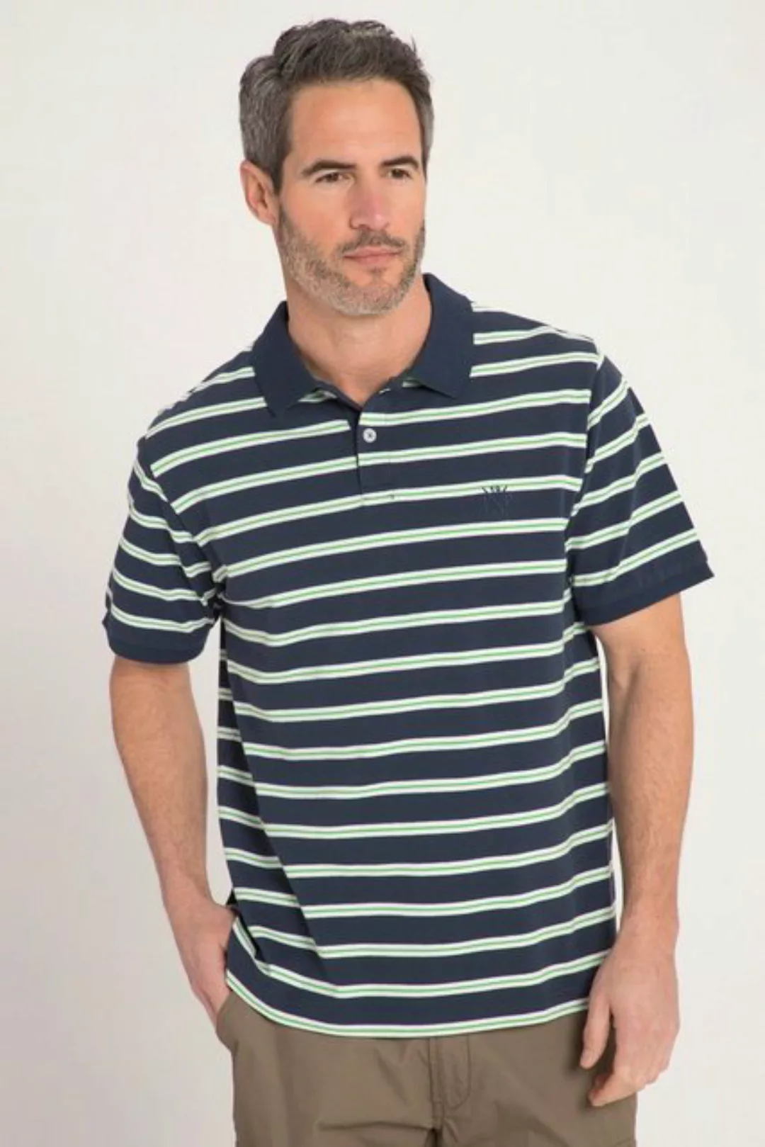 JP1880 Poloshirt Poloshirt Halbarm Ringel Piqué günstig online kaufen