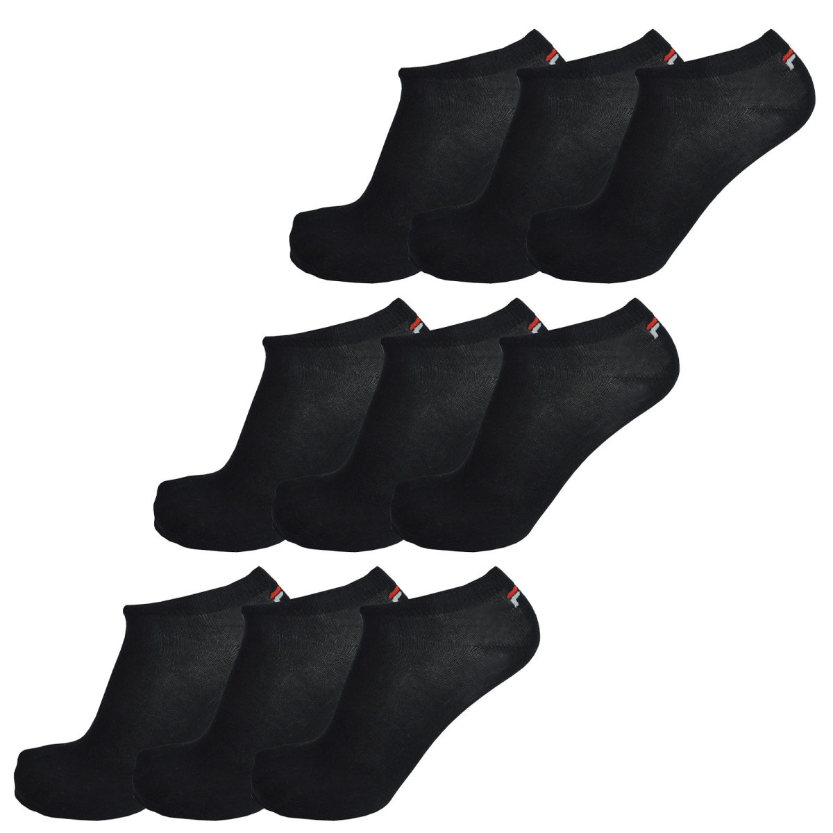 FILA Invisible Sneakers Socken Unisex, 3 Paar - Kurzsocken, Logobund, uni, günstig online kaufen