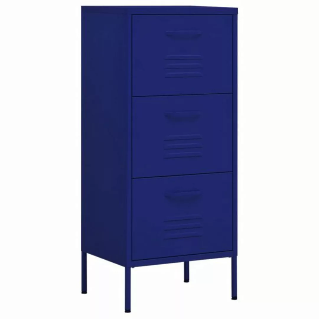 vidaXL Aktenschrank Lagerschrank Marineblau 42,5x35x101,5 cm Stahl günstig online kaufen