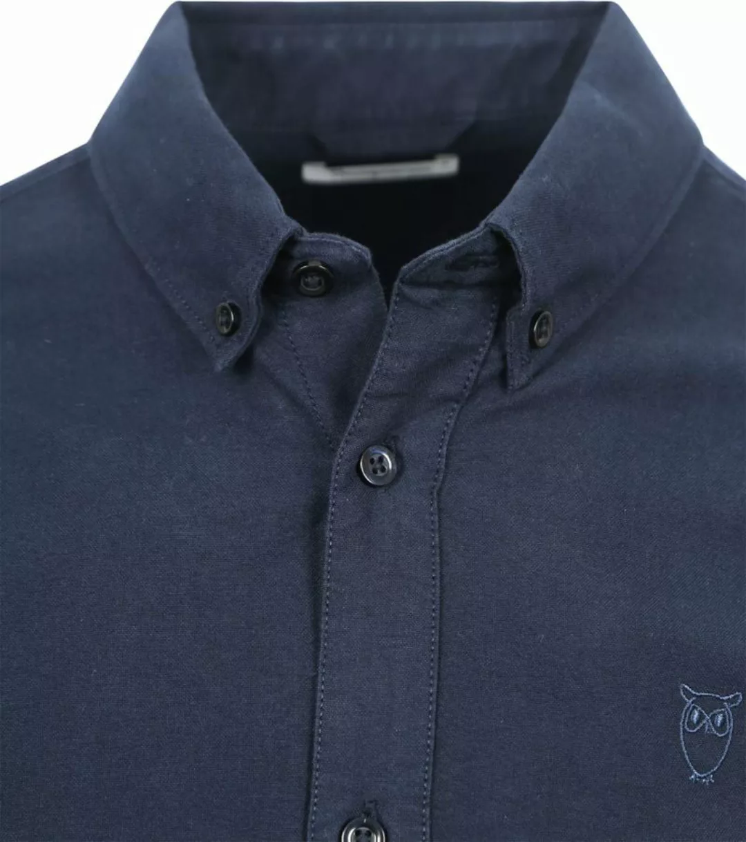 WissenBaumwolle Apparel Hemd Melange Navy - Größe XL günstig online kaufen