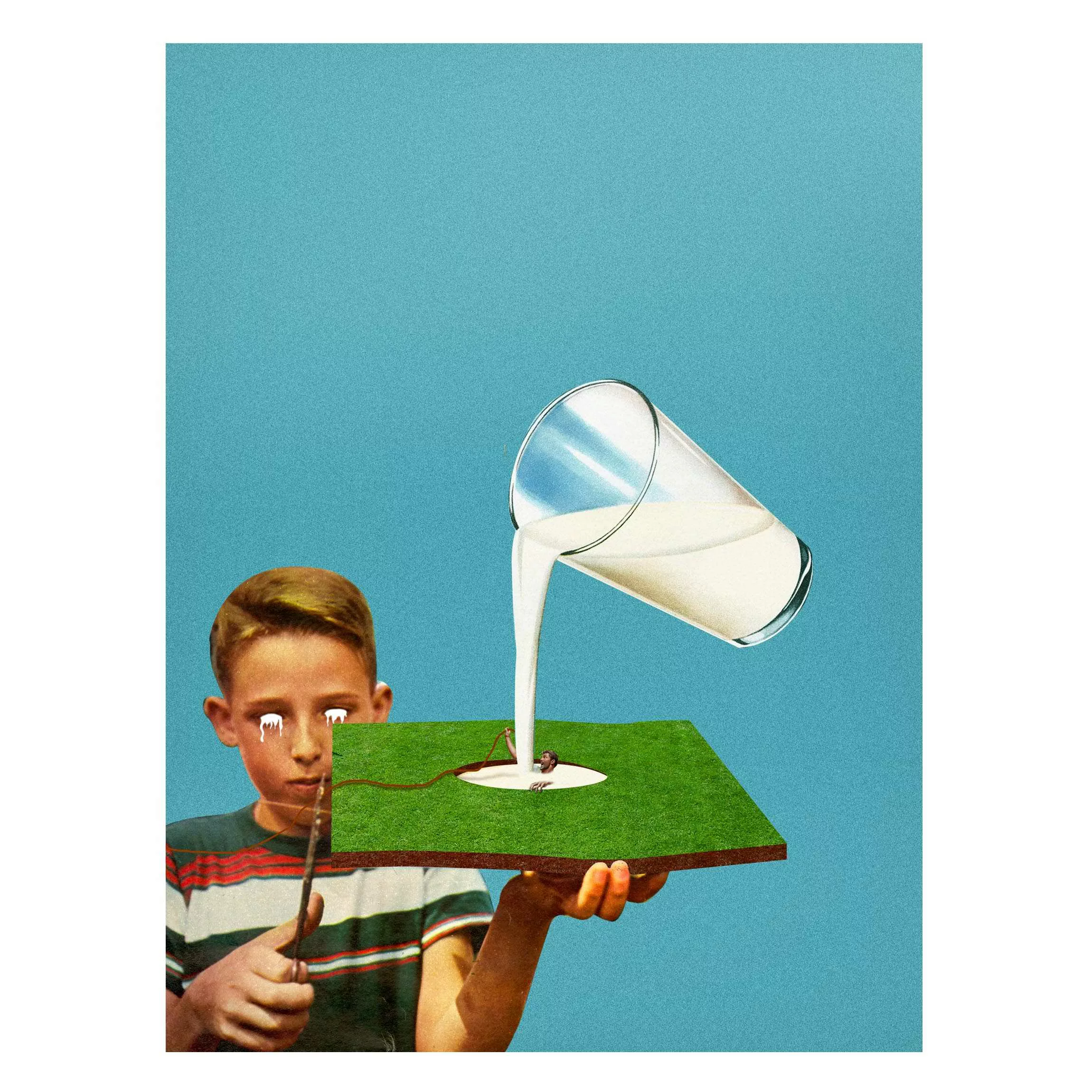 Magnettafel Retro Collage - The Milk günstig online kaufen