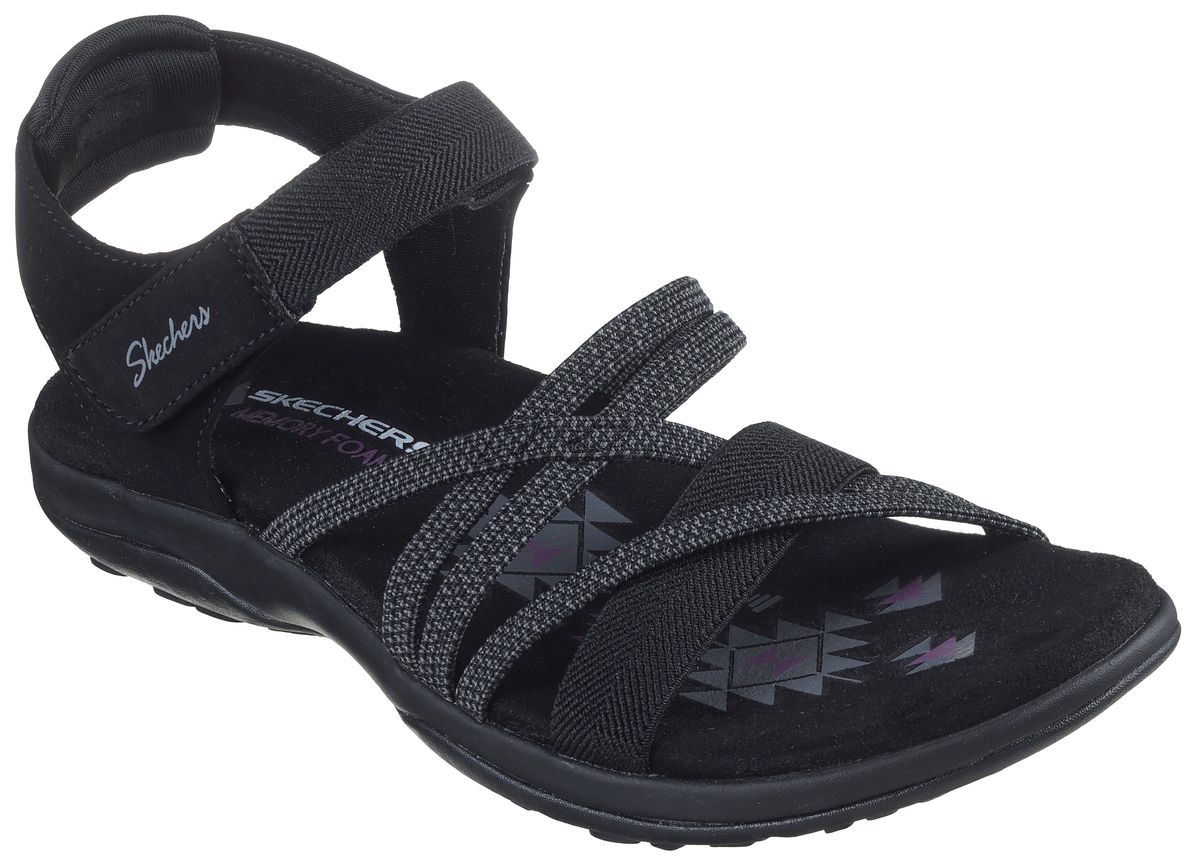 Skechers Sandale "REGGAE SLIM-", Sommerschuh, Sandalette, Klettschuh, mit M günstig online kaufen