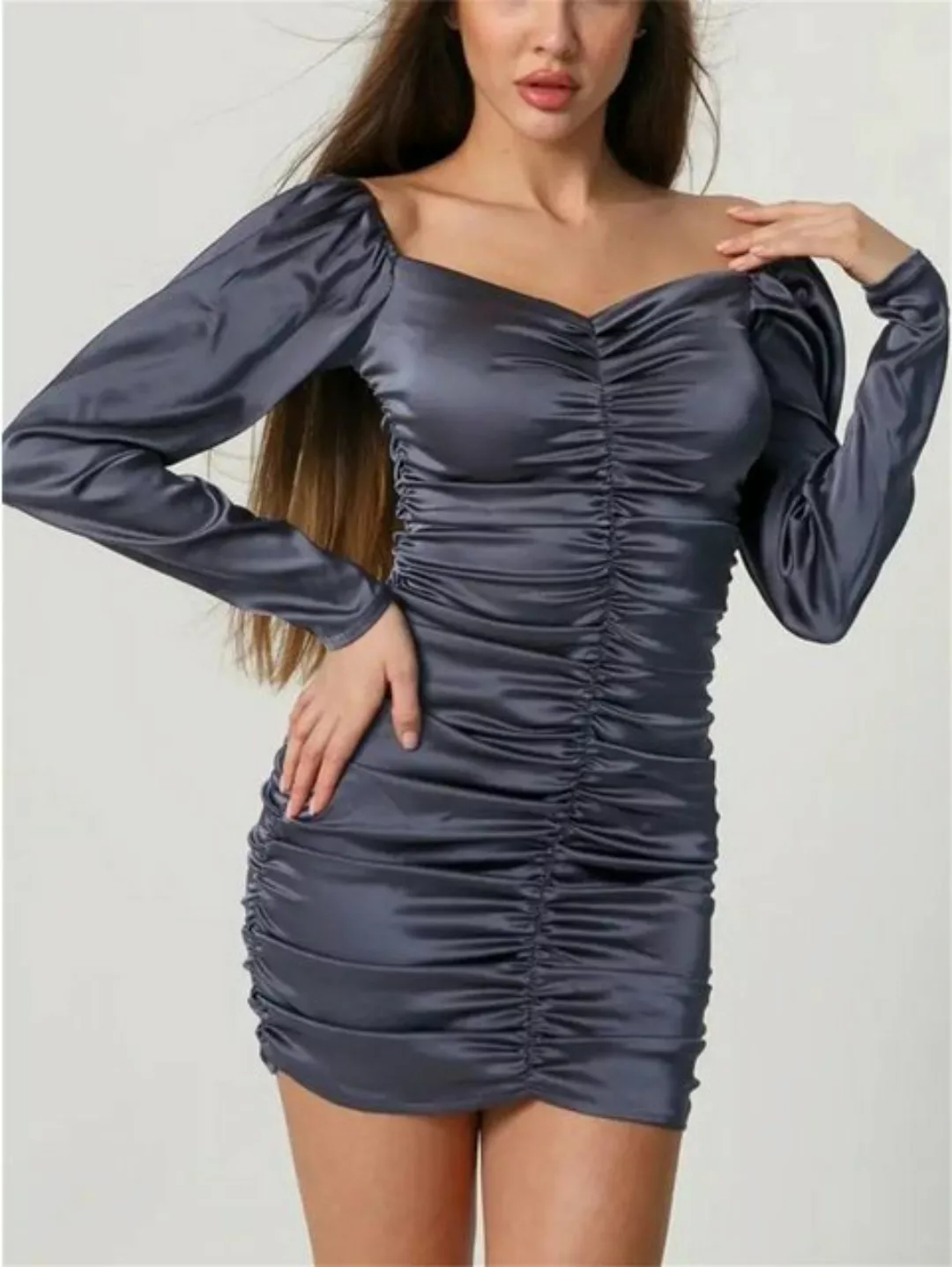 AFAZ New Trading UG Maxirock Langärmliges, plissiertes, sexy Tube-Top-Kleid günstig online kaufen