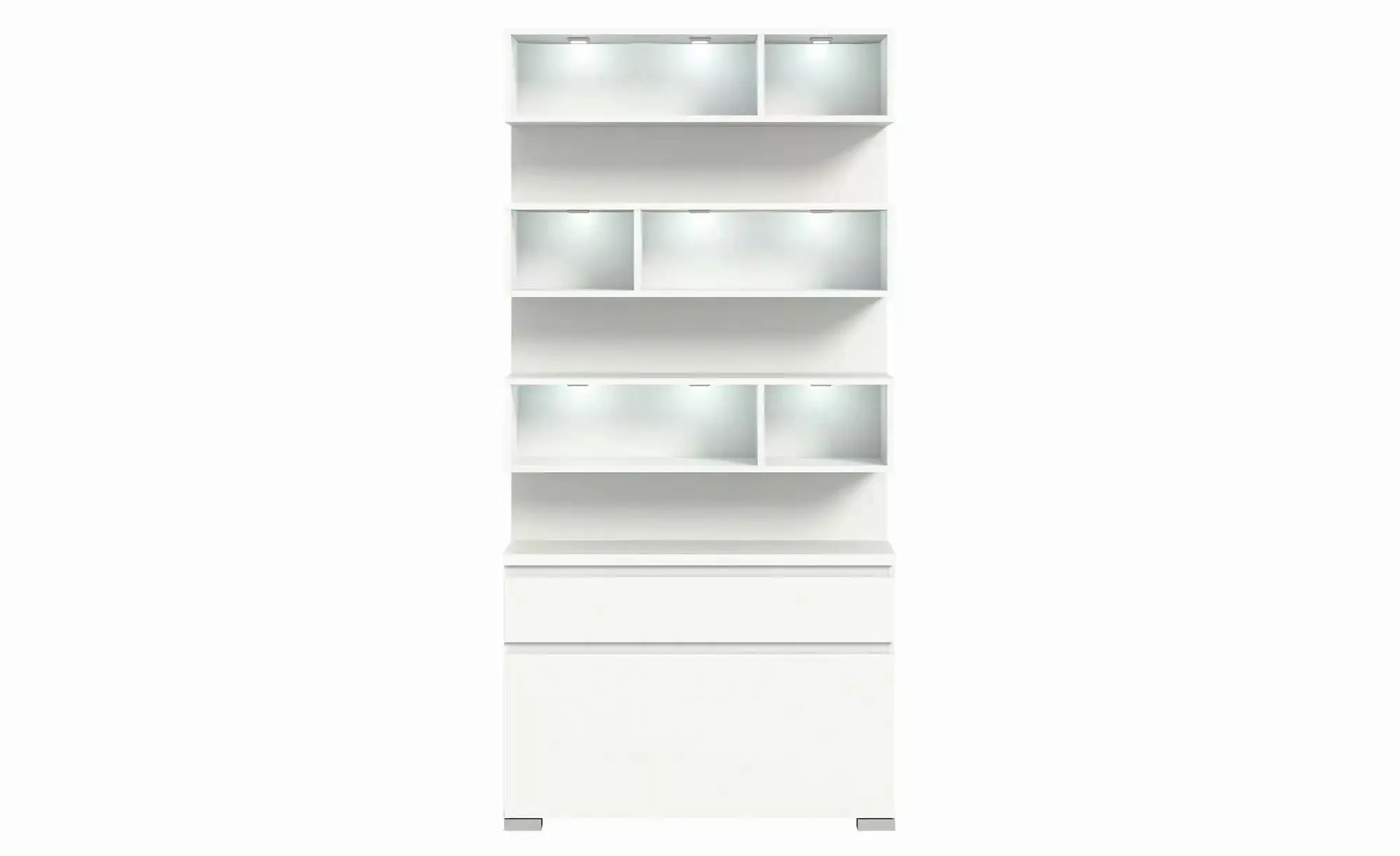 uno Schuhschrank 2 teilig   ¦ weiß ¦ Maße (cm): B: 95 H: 192 T: 27.0 Garder günstig online kaufen
