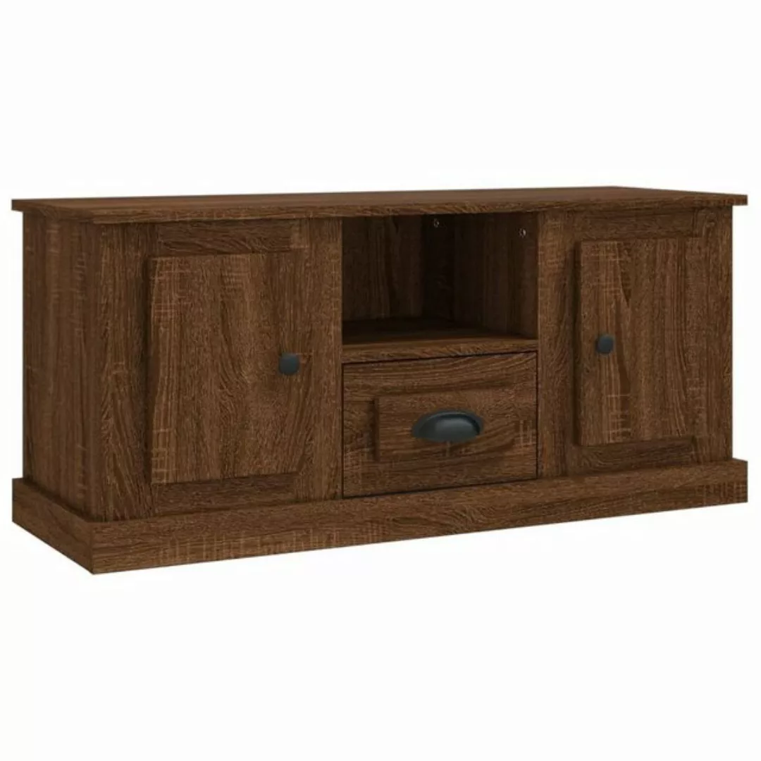 furnicato TV-Schrank Braun Eichen-Optik 100x35,5x45 cm Holzwerkstoff günstig online kaufen