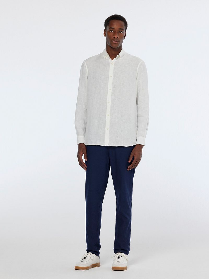Scotch and Soda Leinenhemd Weiß - Größe XXL günstig online kaufen