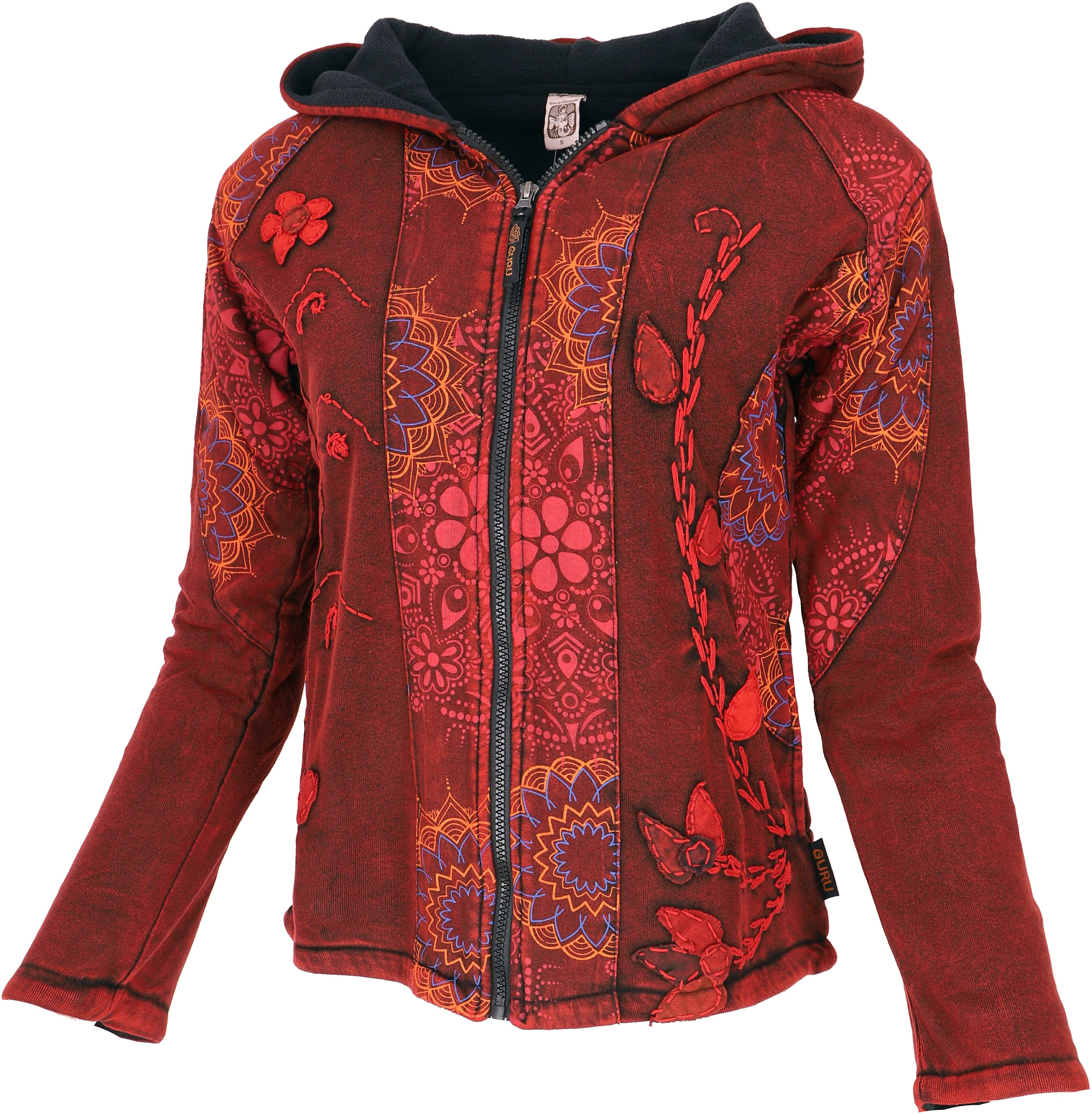 Guru-Shop Langjacke Goa Patchwork Jacke, bestickte günstig online kaufen