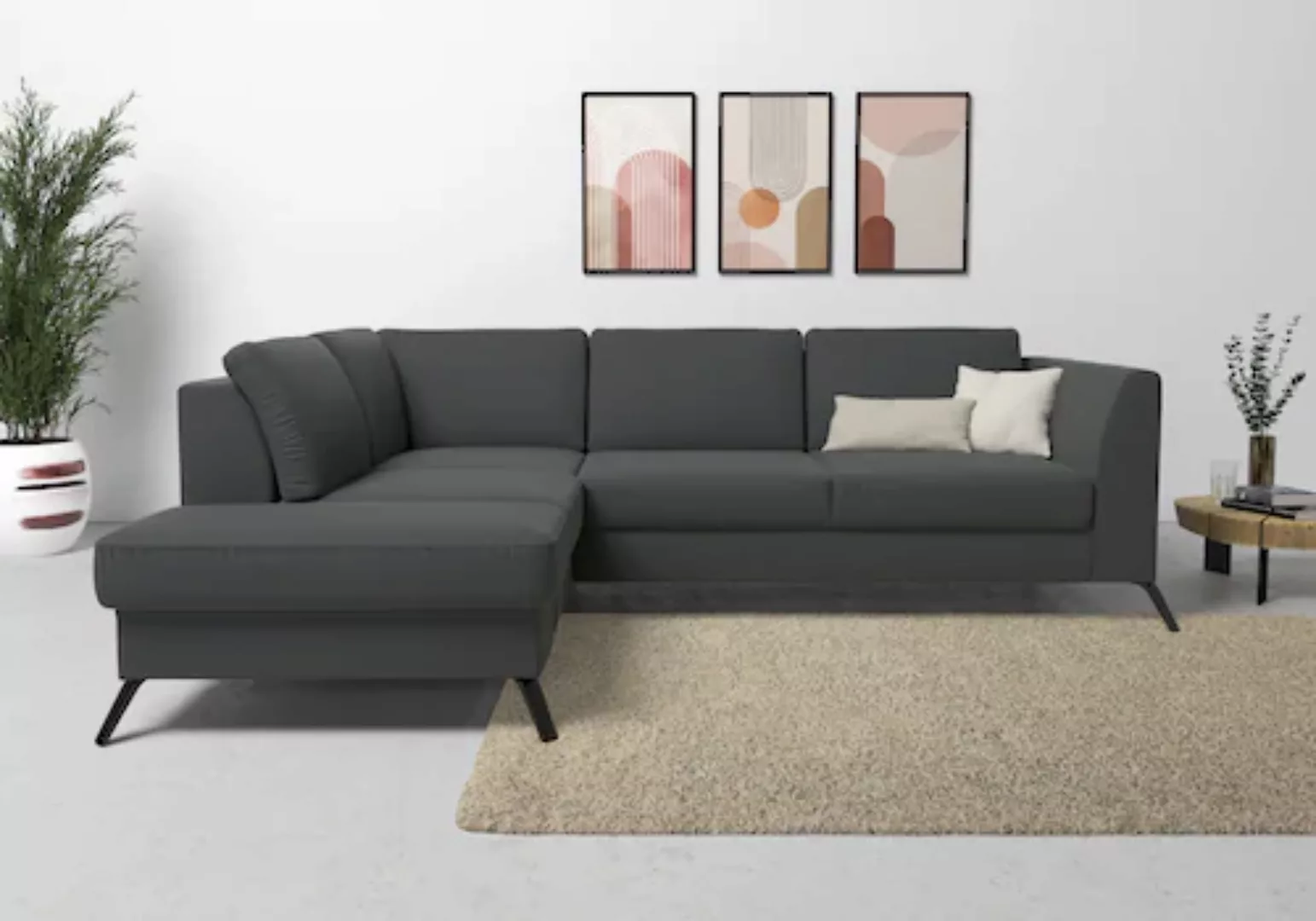sit&more Ecksofa »Olsen L-Form«, inklusive Sitztiefenverstellung, wahlweise günstig online kaufen