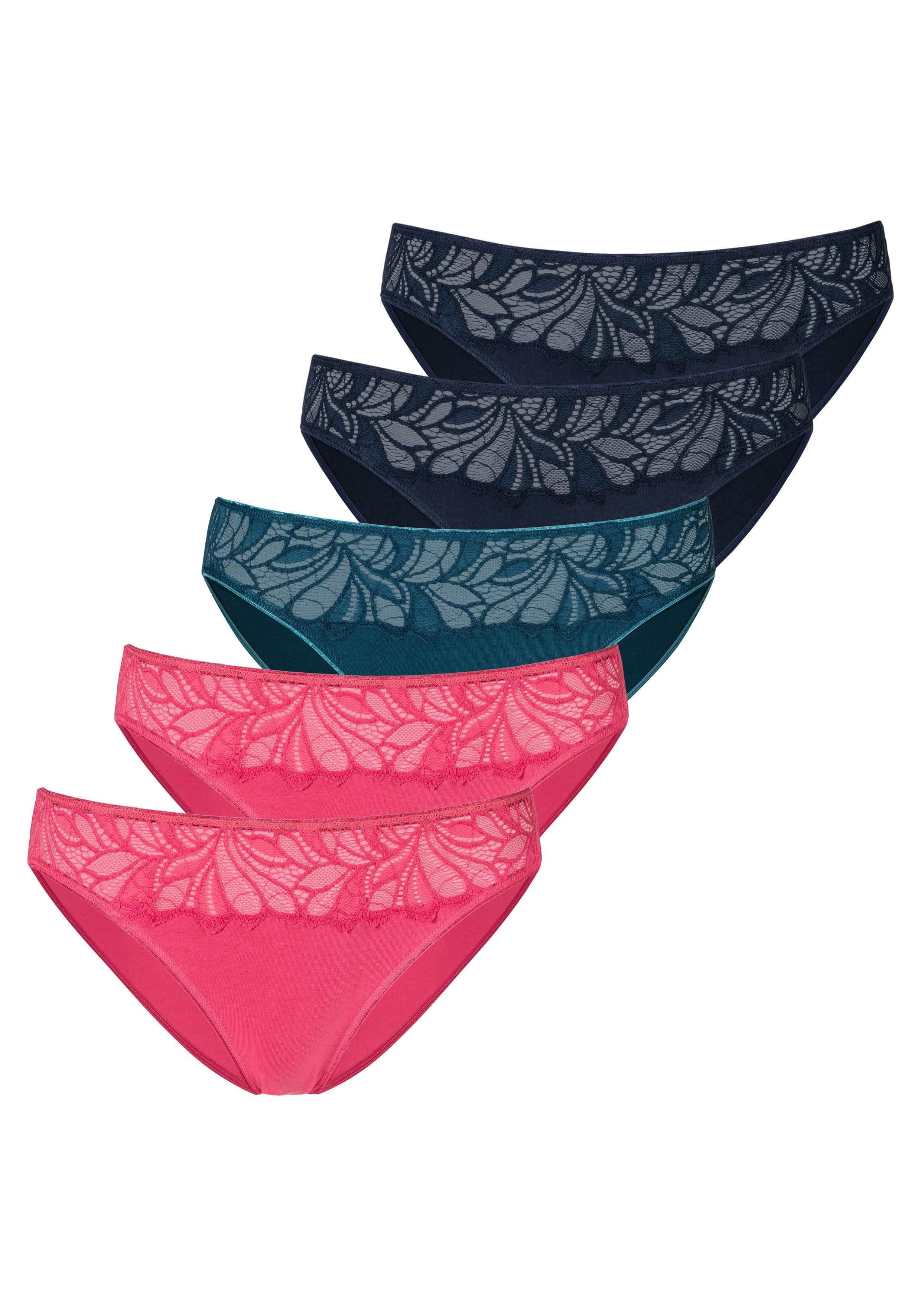 Vivance Bikinislip, (5er-Pack), aus elastischer Baumwoll-Qualität günstig online kaufen