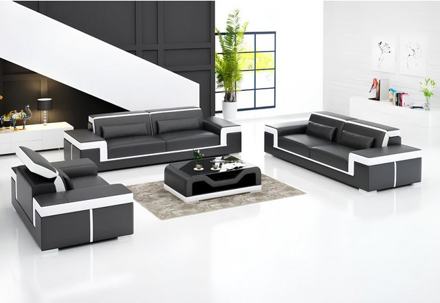 Xlmoebel Sofa Neues luxuriöses Design-Sofa-Set mit 3-Sitzer-Sofa und Polste günstig online kaufen