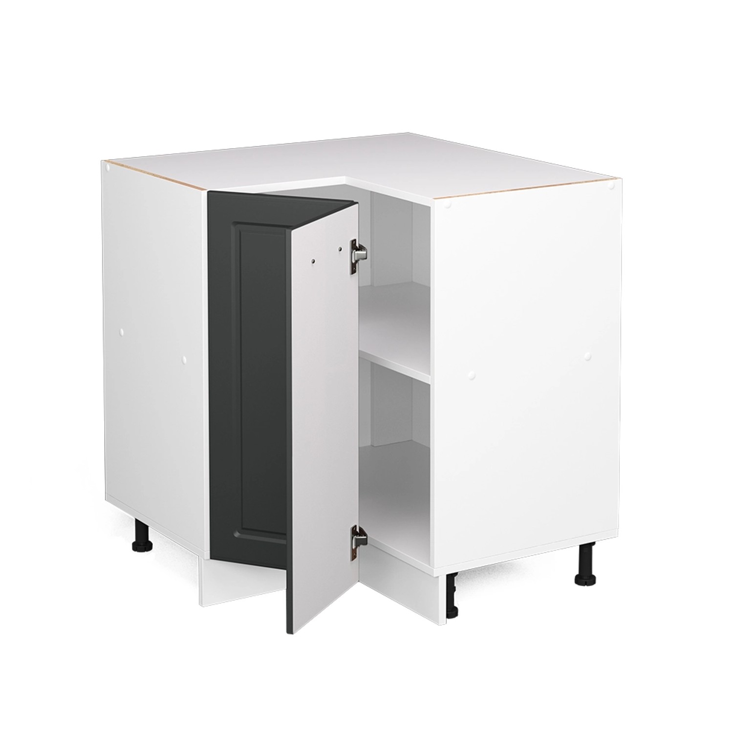 Vicco Eckunterschrank R-Line, Anthrazit Landhaus/Weiß, 75.6 günstig online kaufen