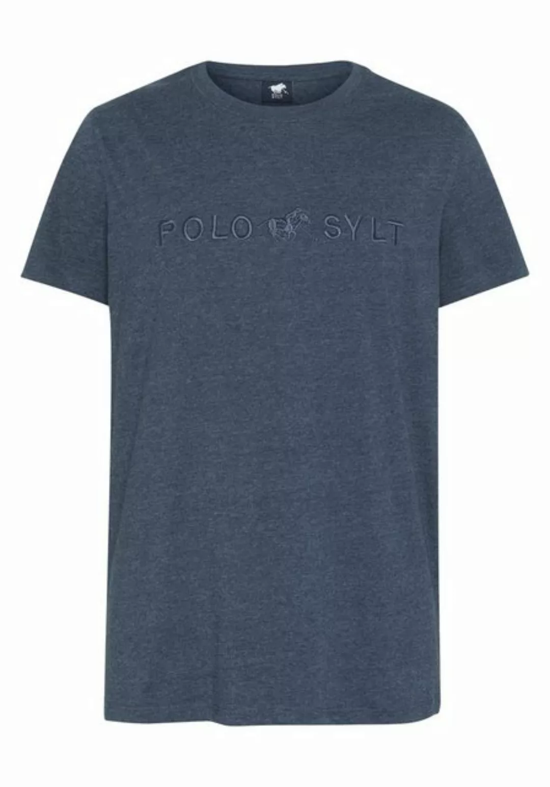 Polo Sylt Print-Shirt mit Logo-Schriftzug günstig online kaufen