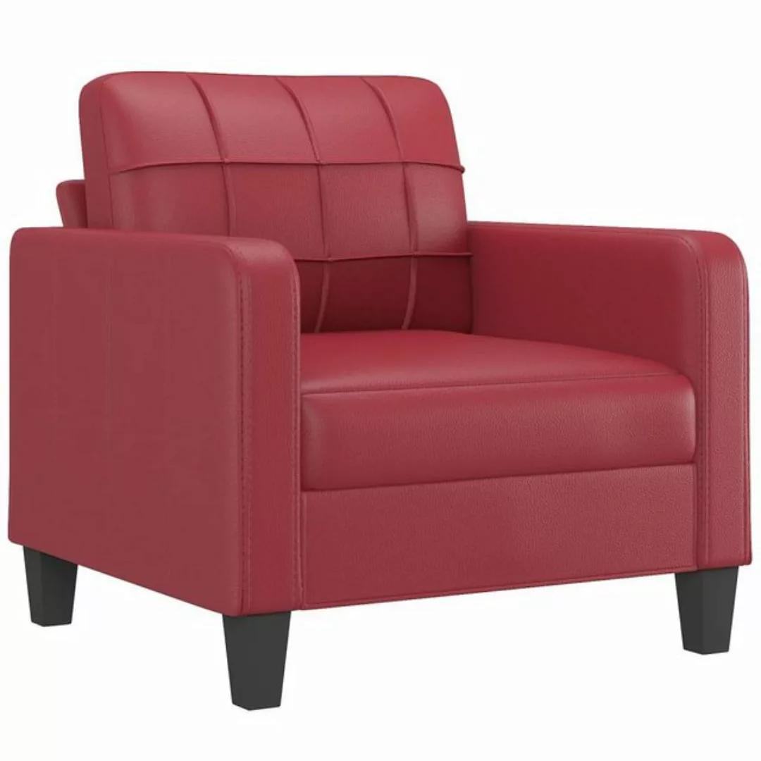 vidaXL Sofa Sessel Weinrot 60 cm Kunstleder günstig online kaufen