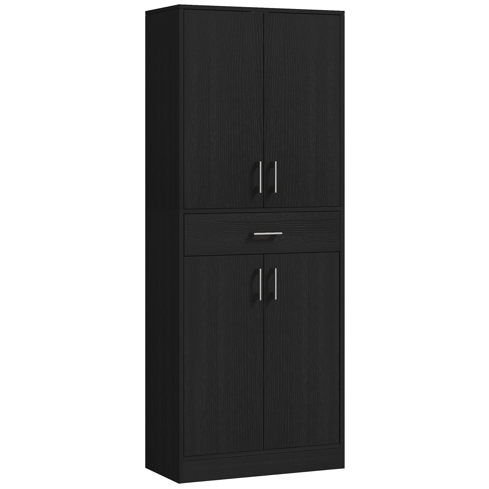 HOMCOM Buffet Küchenschrank Highboard 2 höhenverstellbare Regale 4 Türen 2 günstig online kaufen